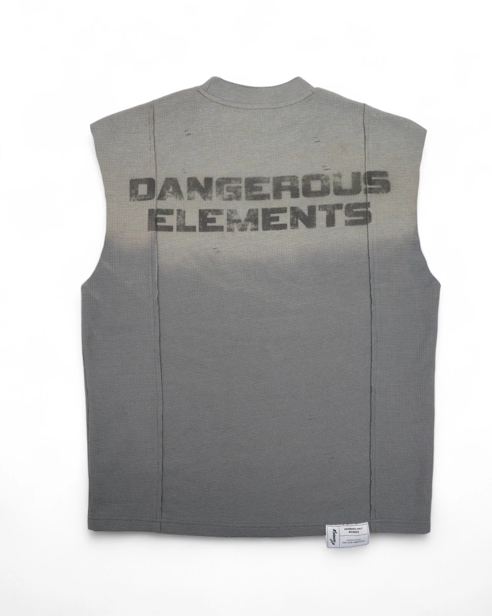 "DANGEROUS ELEMENTS" FADE SLEEVELESS TANK ( SANDSTORM) - Image 3