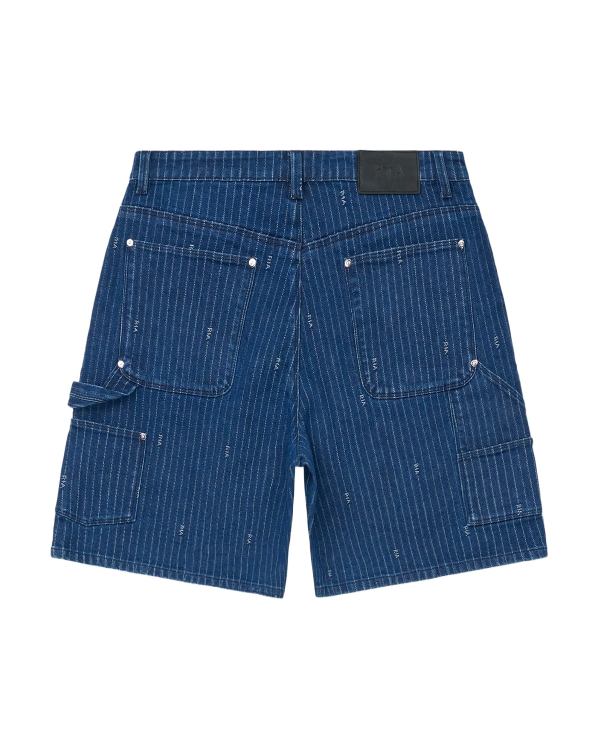 DANTE CARPENTER DENIM SHORT | BLUE PINSTRIPE RTA - Image 2