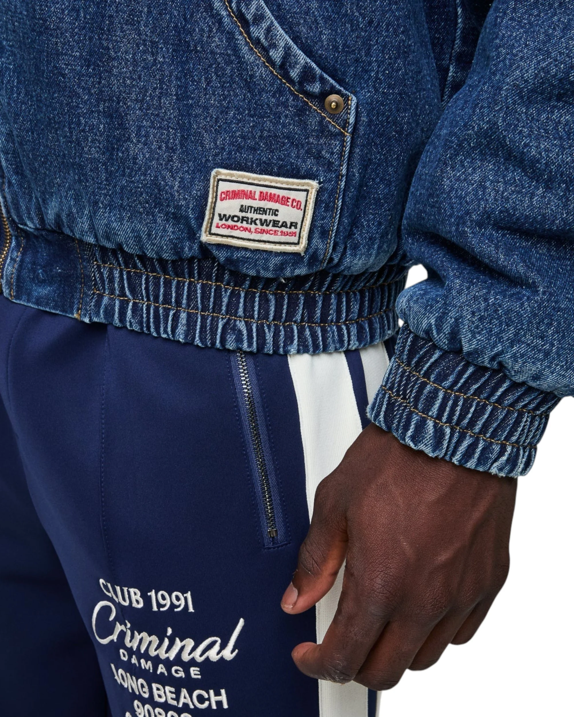 DAVIES DENIM SHERPA HOODED JACKET - Image 11