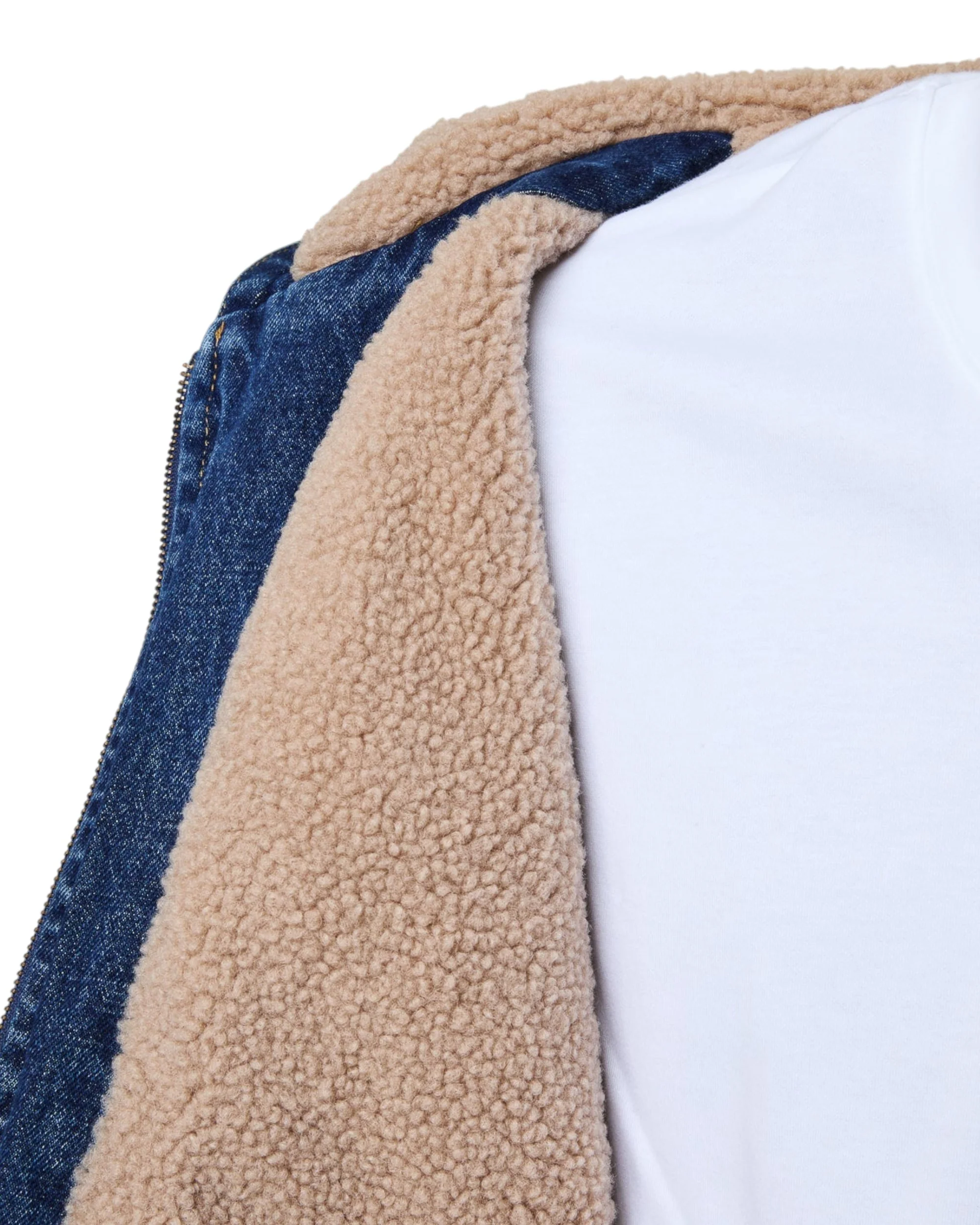 DAVIES DENIM SHERPA HOODED JACKET - Image 12
