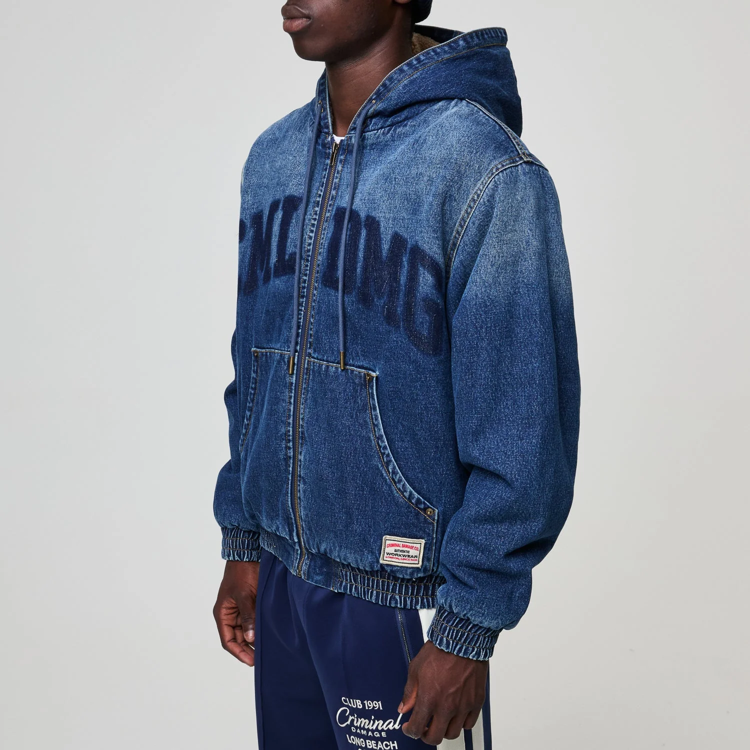 DAVIES DENIM SHERPA HOODED JACKET - Image 26