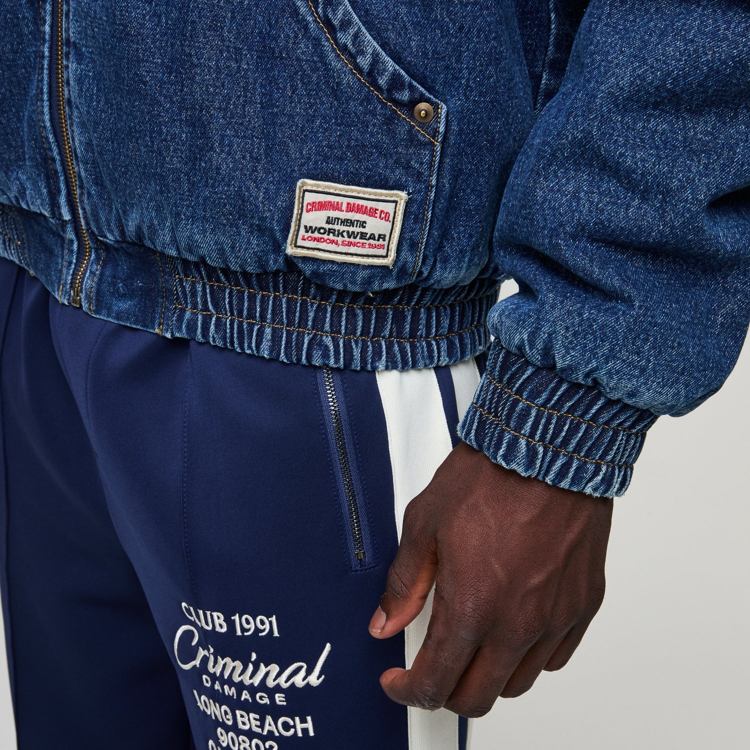 DAVIES DENIM SHERPA HOODED JACKET - Image 27