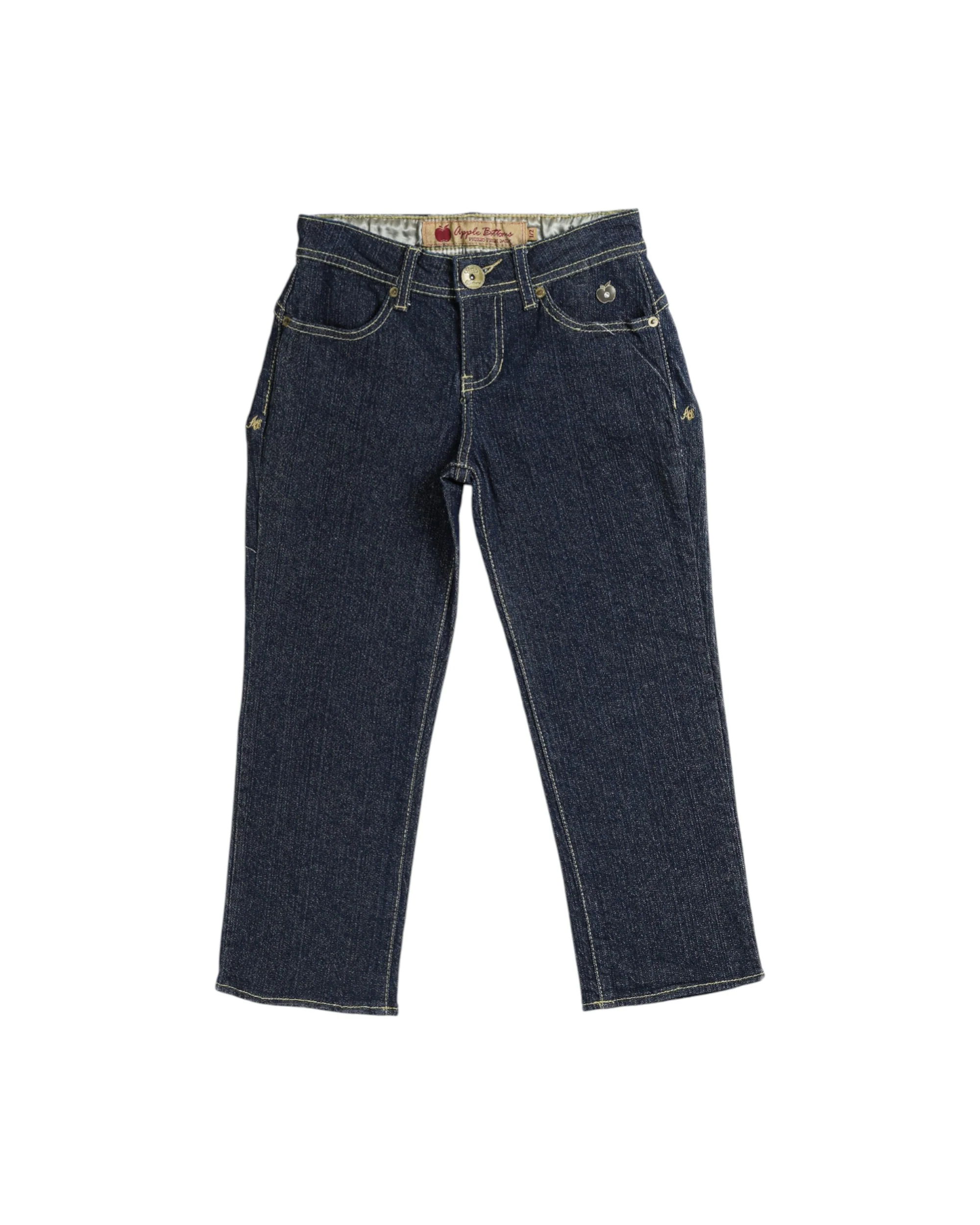 Deadstock Apple Bottom Classic Dark Wash Denim Capris - W25, W27