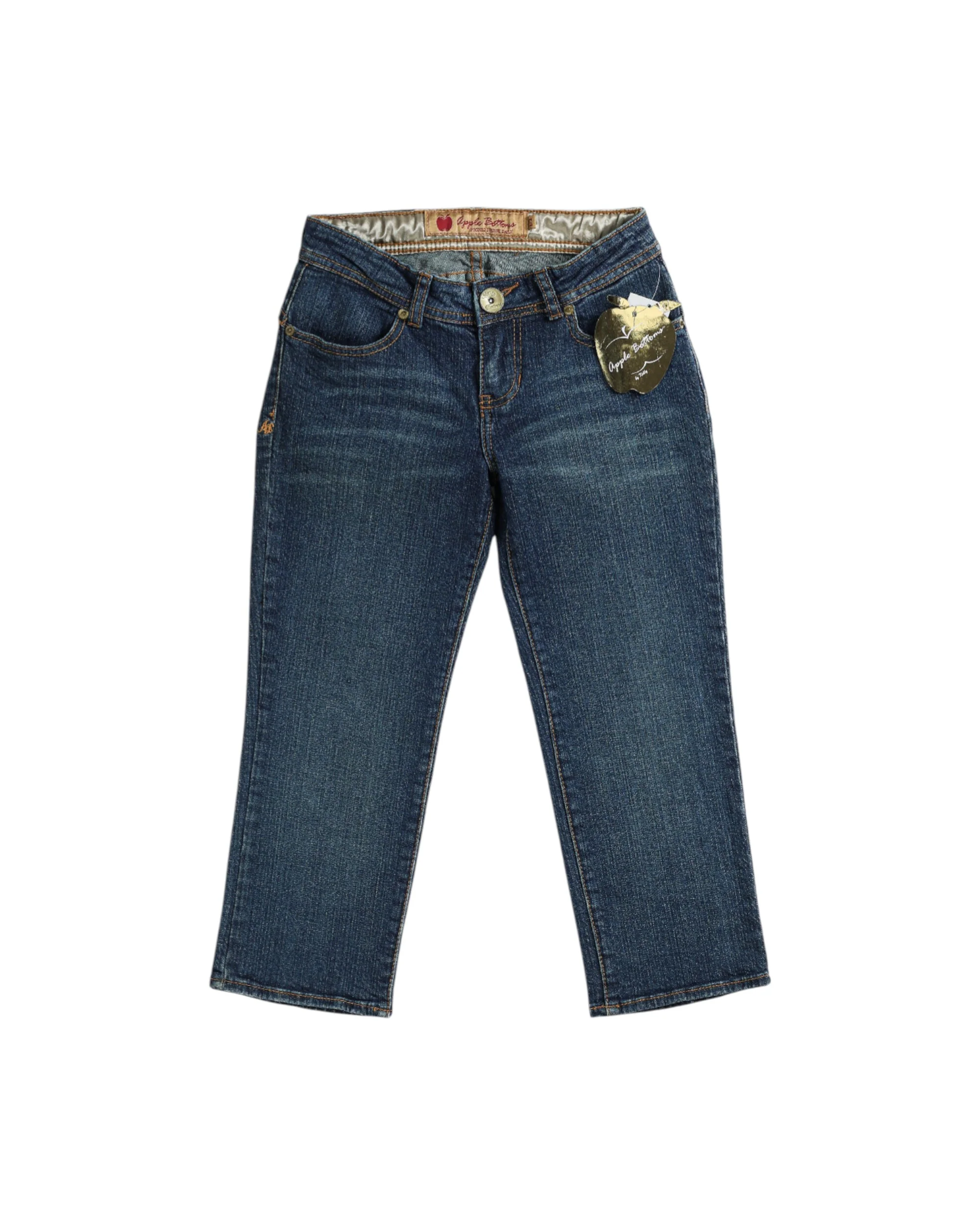 Deadstock Apple Bottom Classic Mid Wash Denim Capris - W26