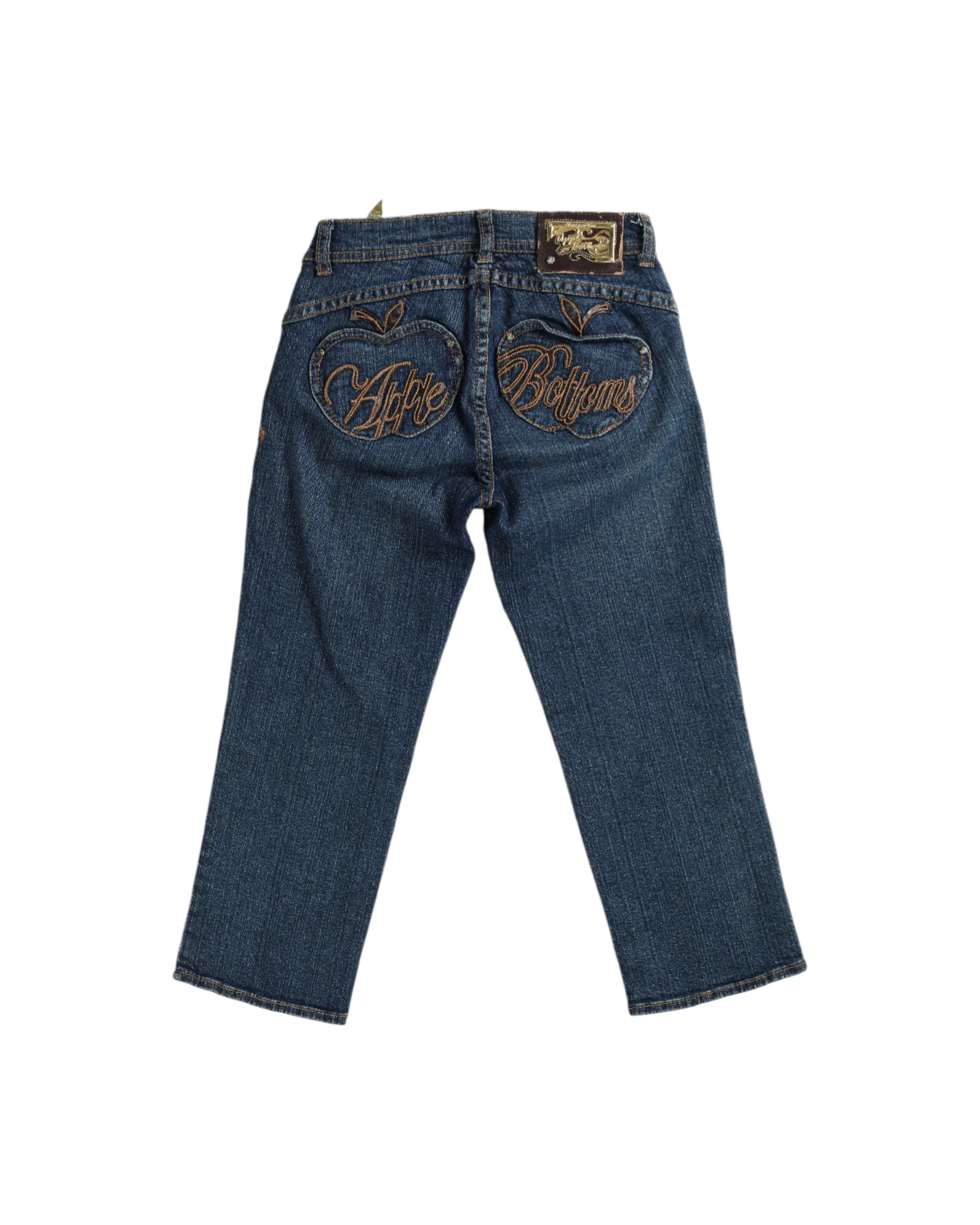 Deadstock Apple Bottom Classic Mid Wash Denim Capris - W26 - Image 2