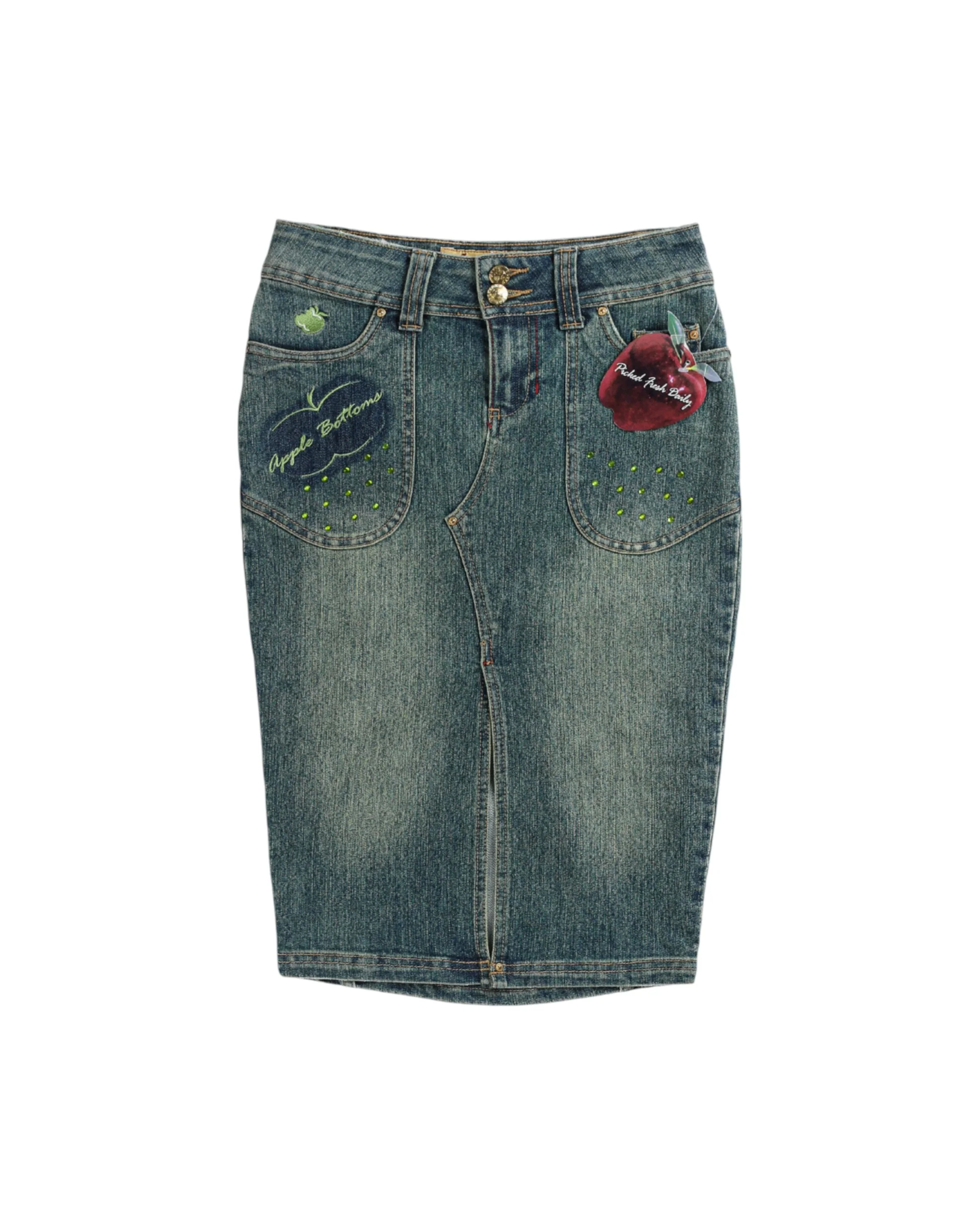 Deadstock Apple Bottom Denim Skirt - W27