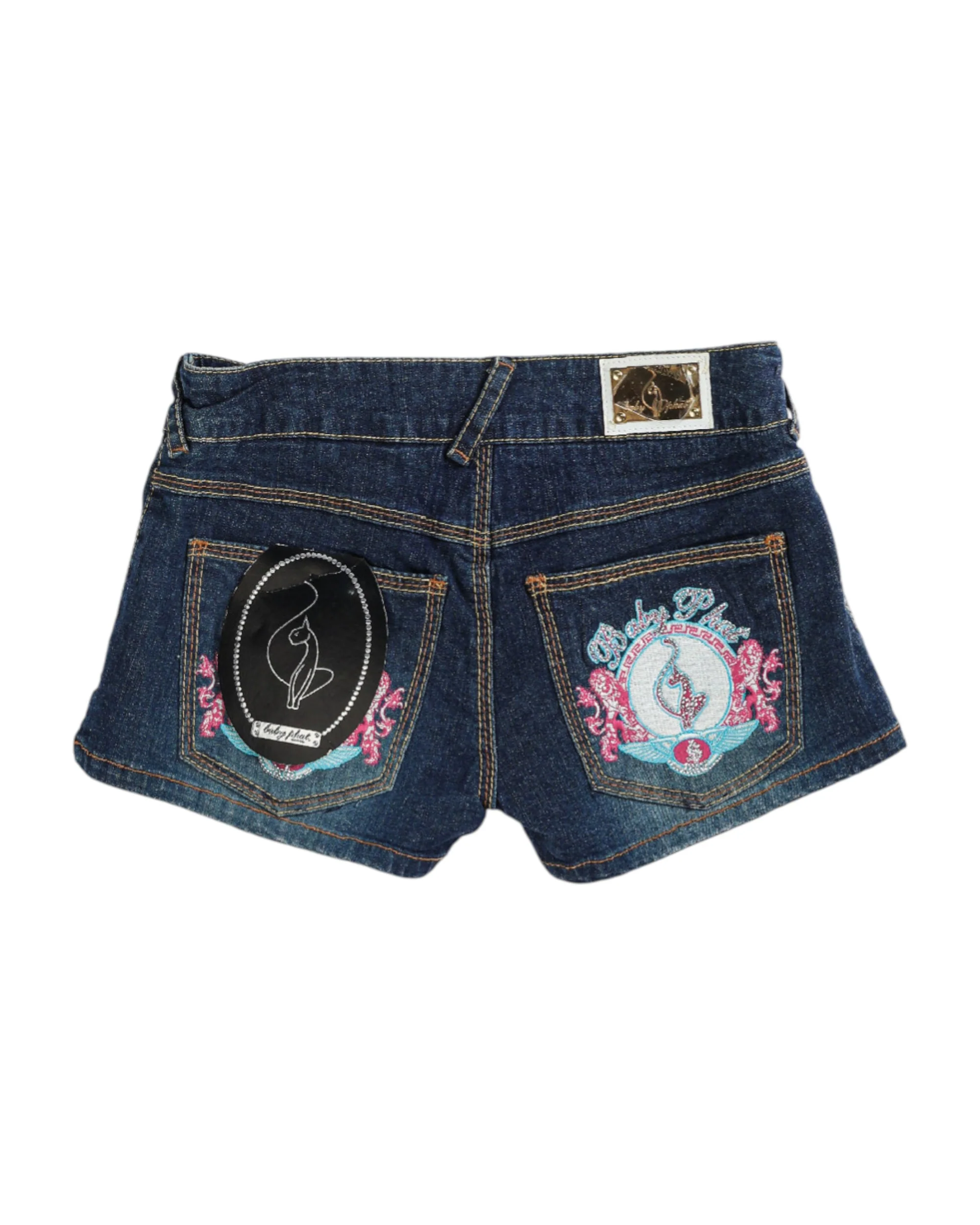 Deadstock Baby Phat Candyland Denim Shorts - W29, W34 - Image 2