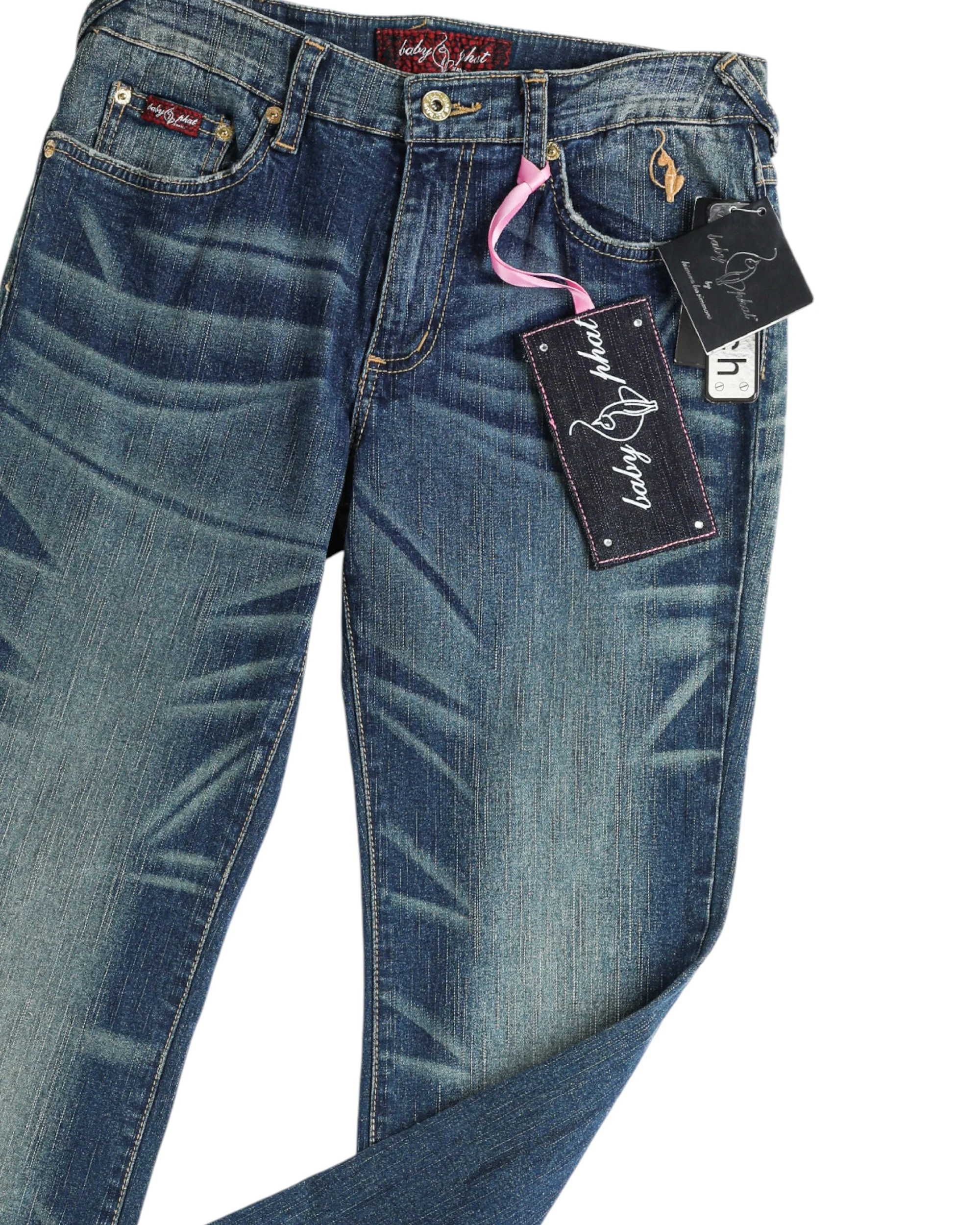 Deadstock Baby Phat Classic Straight Leg Denim Pants - W28, W29, W30, W31 - Image 3