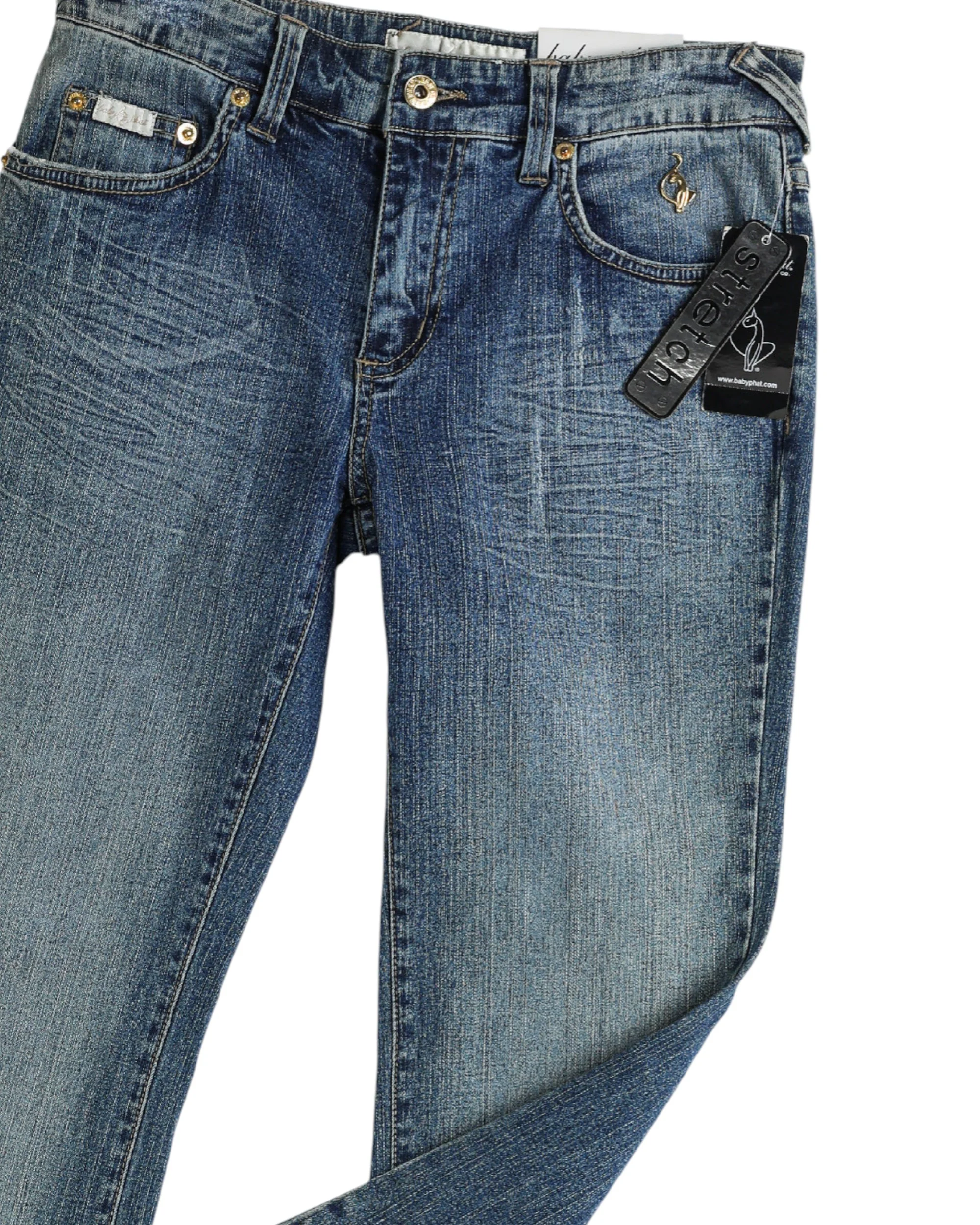 Deadstock Baby Phat "Lovely Lemon" Denim Pants - W30 - Image 3