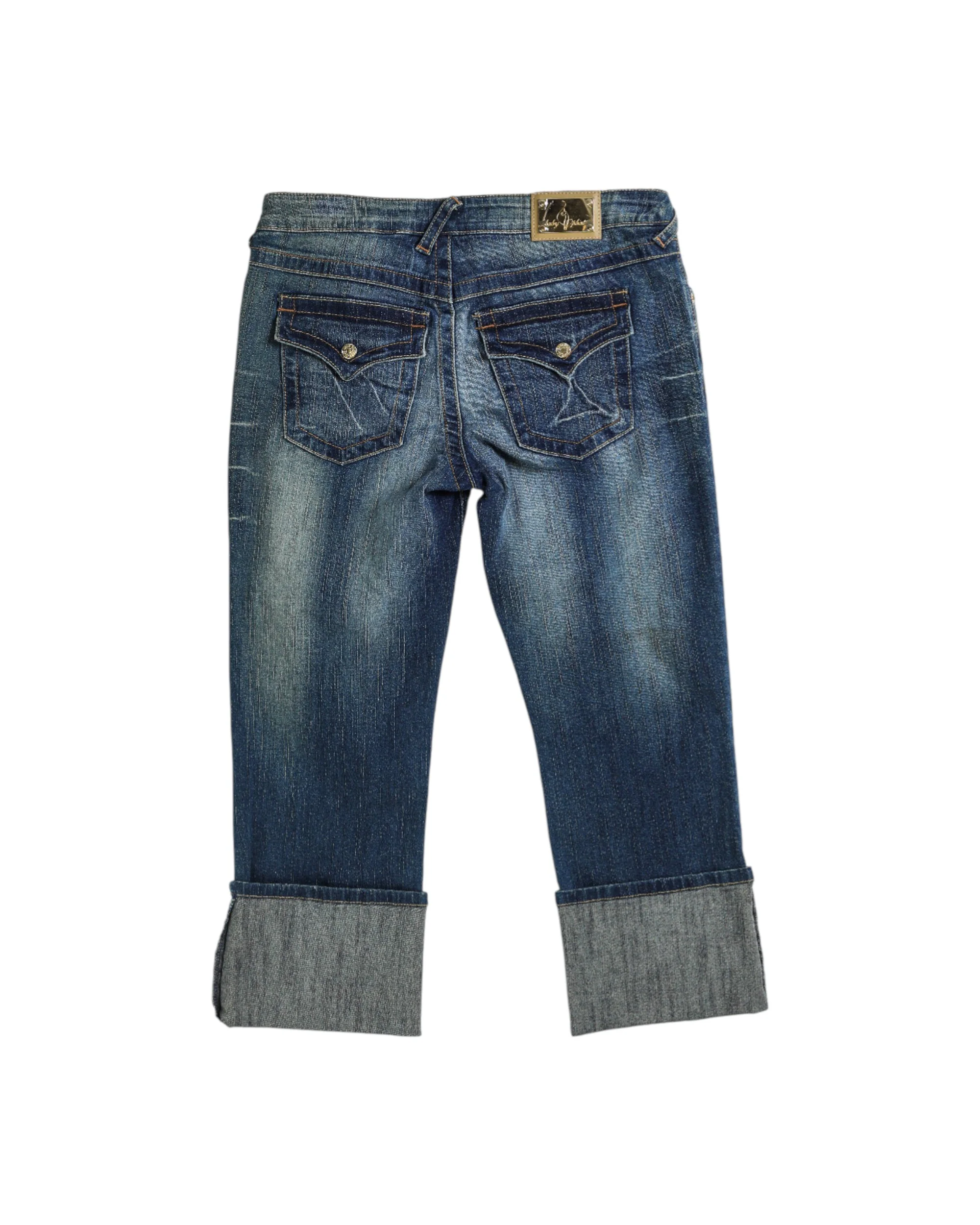 Deadstock Baby Phat "Sexy Siren" Denim Capris - W30, W31 - Image 2