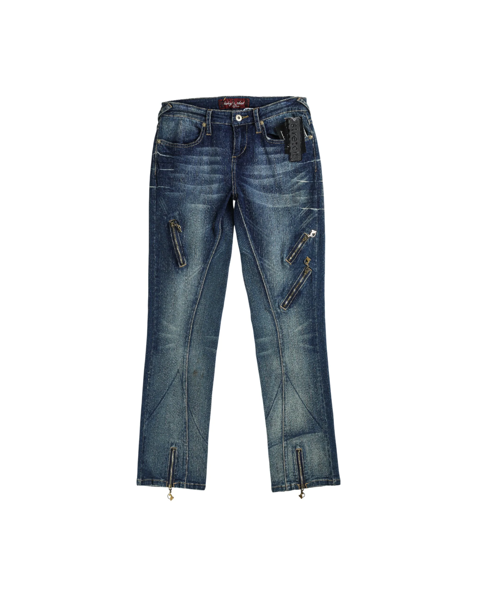 Deadstock Baby Phat Zipper Denim Pants - W28, W29, W30, W31