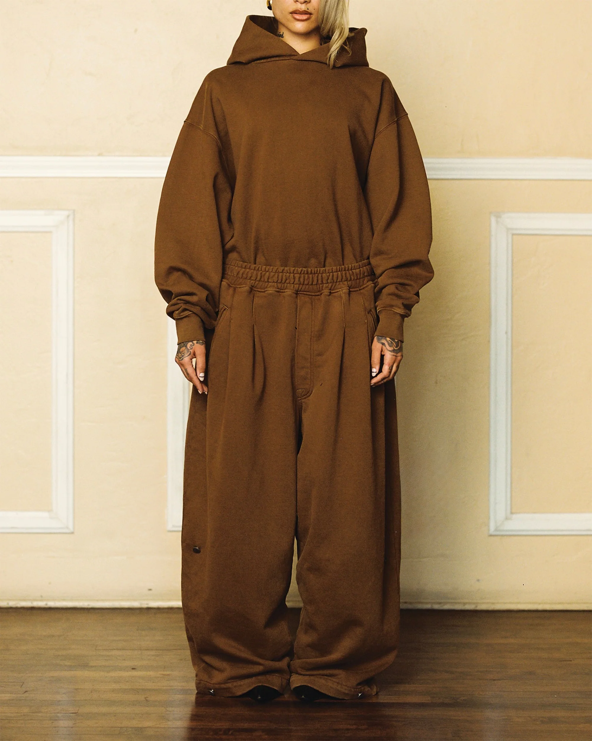 Deep Taupe Staple Hoodie - Image 7