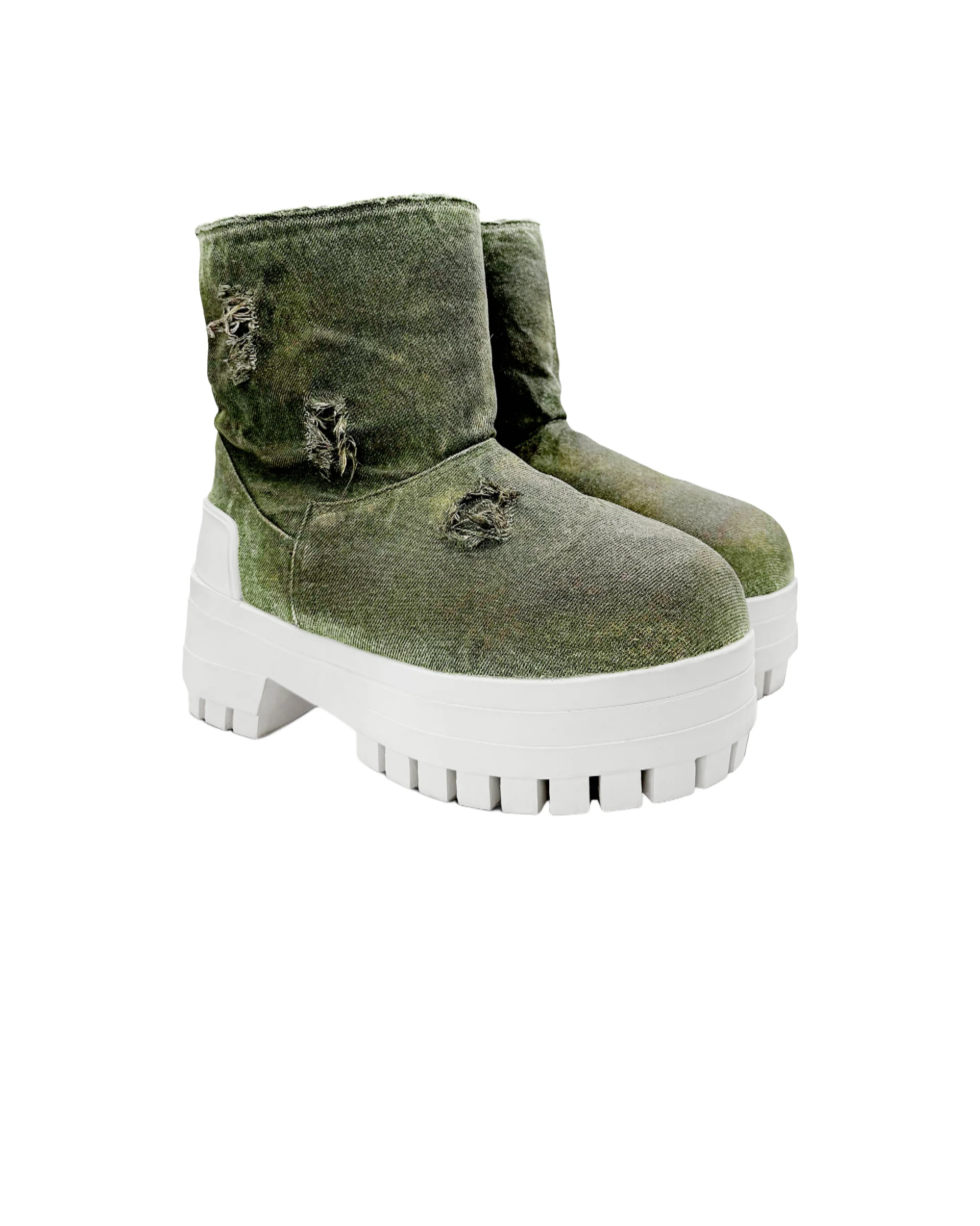 Demaci® XGG Denim Boots - Green - Image 3