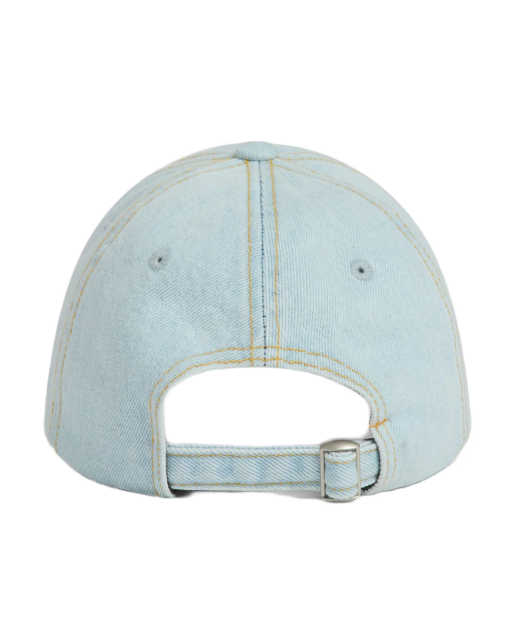 Denim Blanket Stitch Cap - Light Wash - Image 2