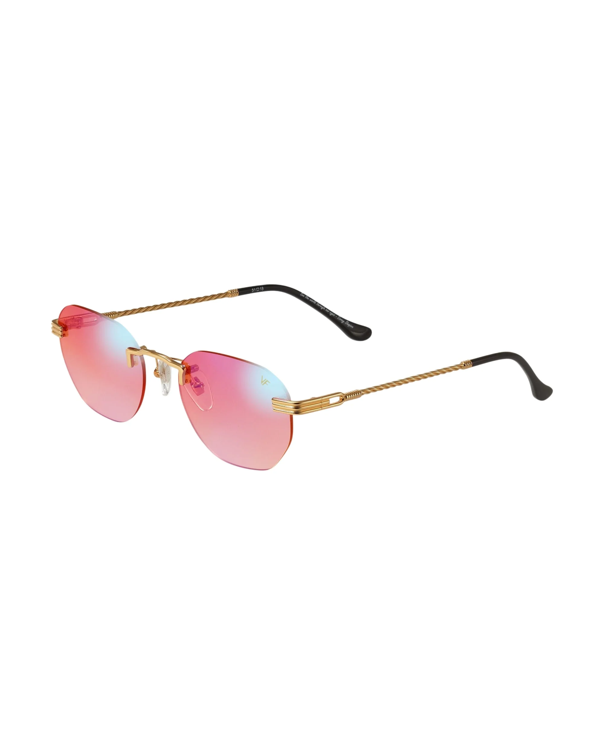 Detroit Player Rimless Drill Mount 24KT Gold - Image 19