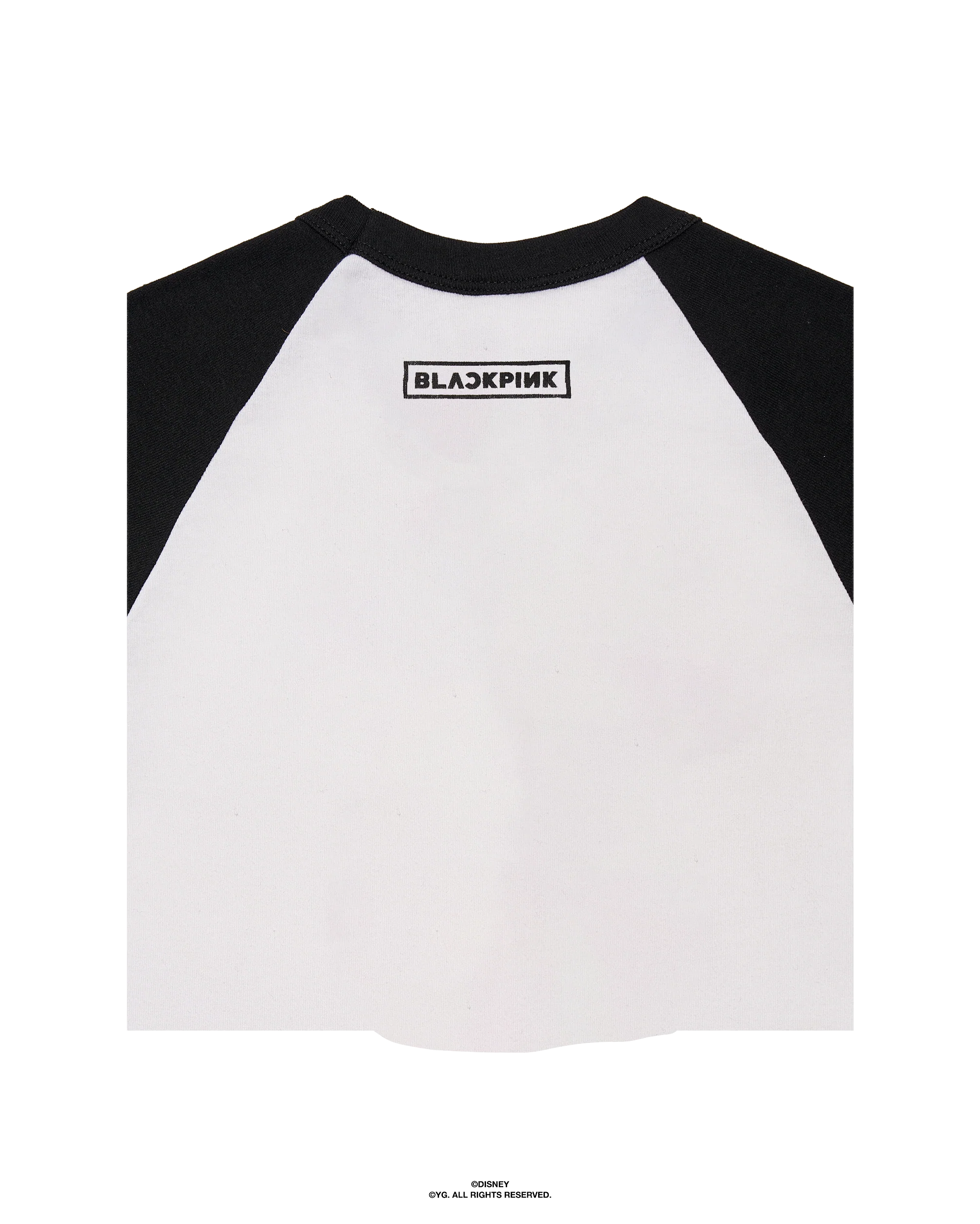 Disney x BLACKPINK Minnie Black Raglan Tee - Image 4