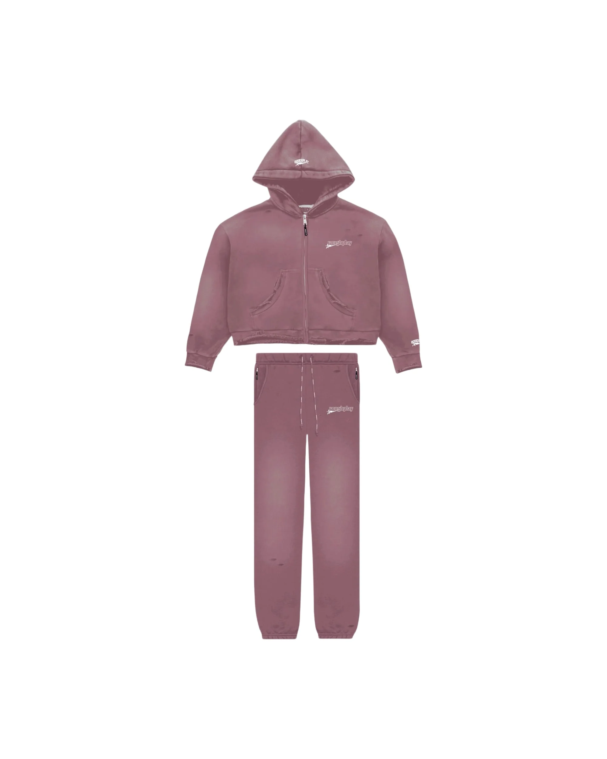 Distress Sweatsuit - Mauve