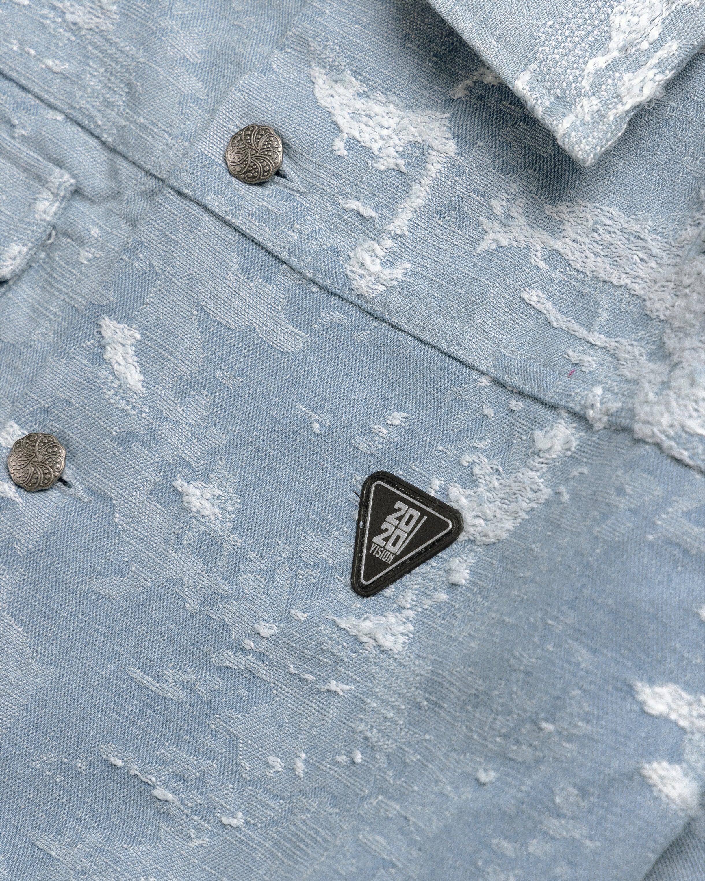 DISTRESSED DENIM JACKET - Image 8