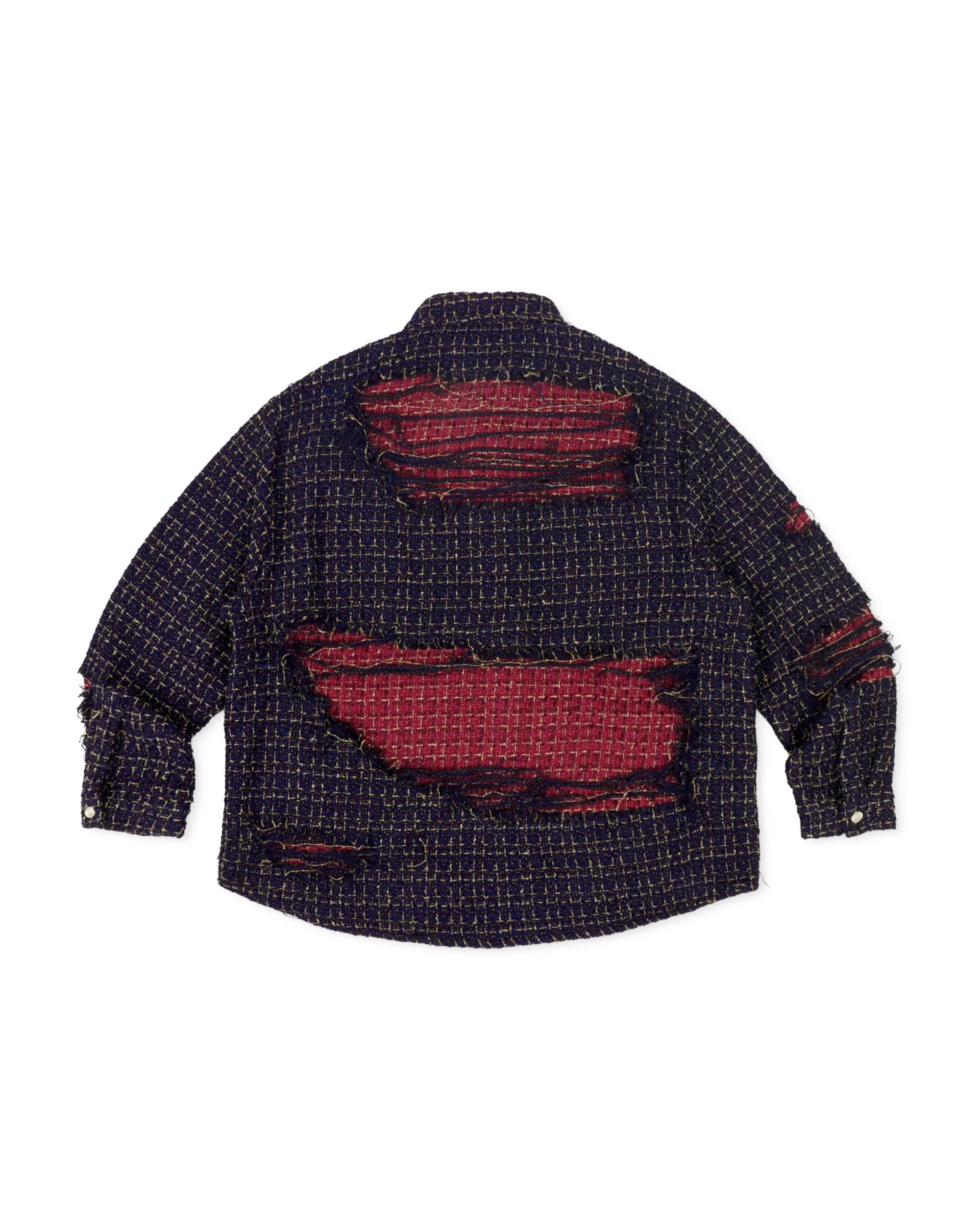 DISTRESSED DOUBLE LAYER FLANNEL - Image 3