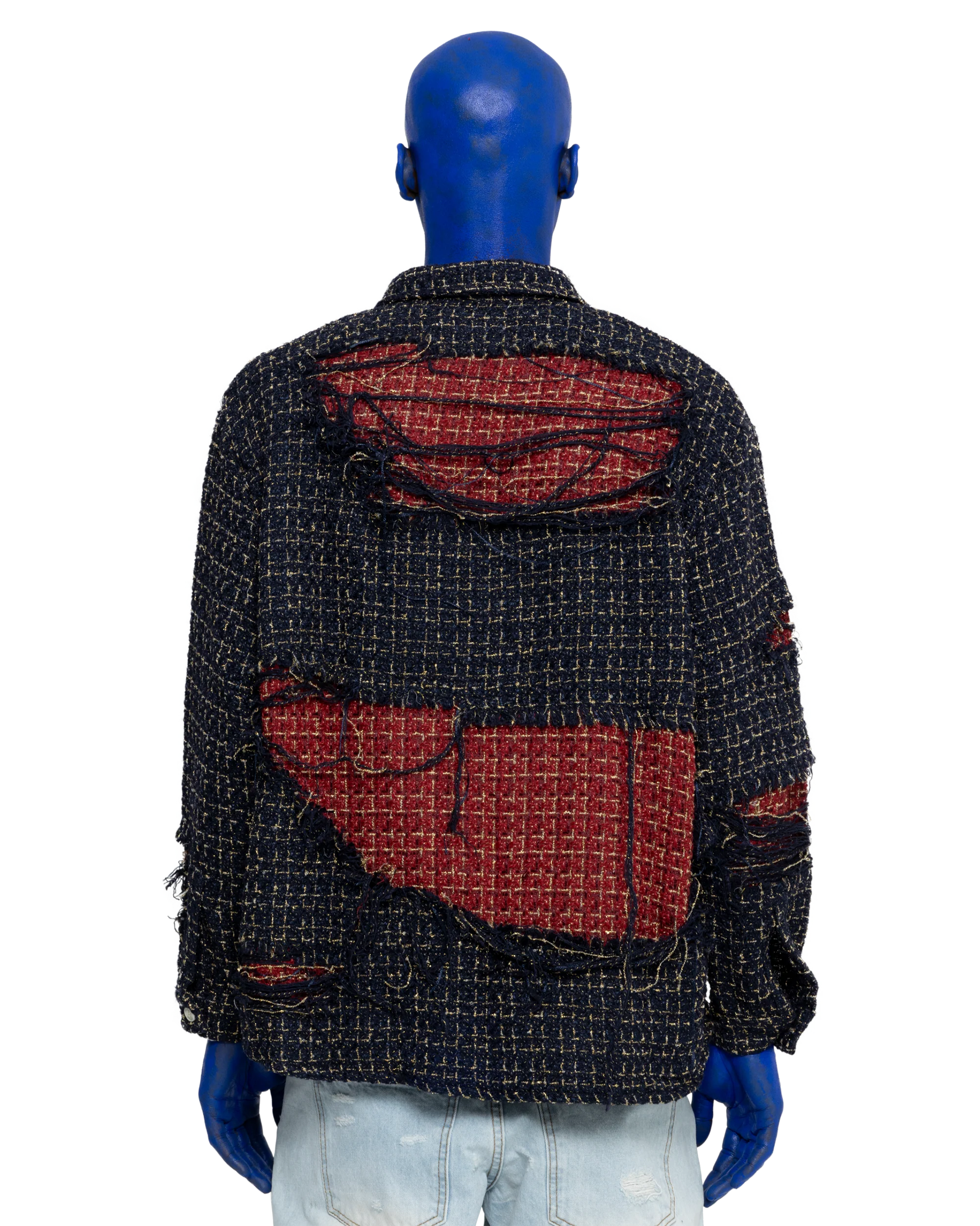 DISTRESSED DOUBLE LAYER FLANNEL - Image 4