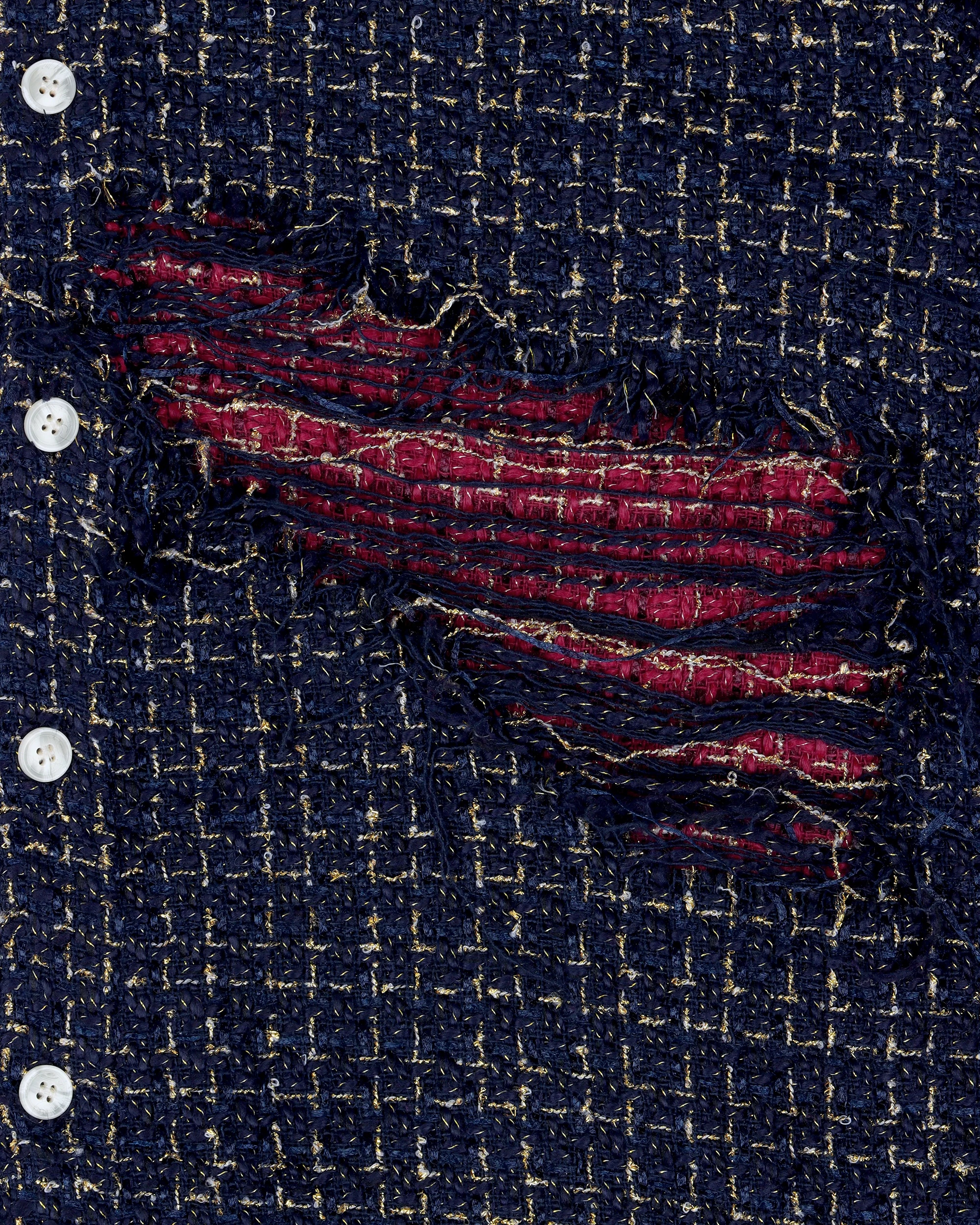 DISTRESSED DOUBLE LAYER FLANNEL - Image 5