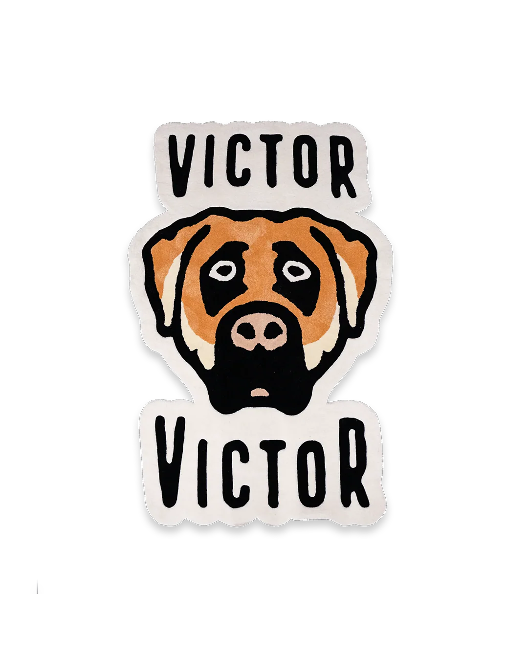 DOG LOGO AREA RUG