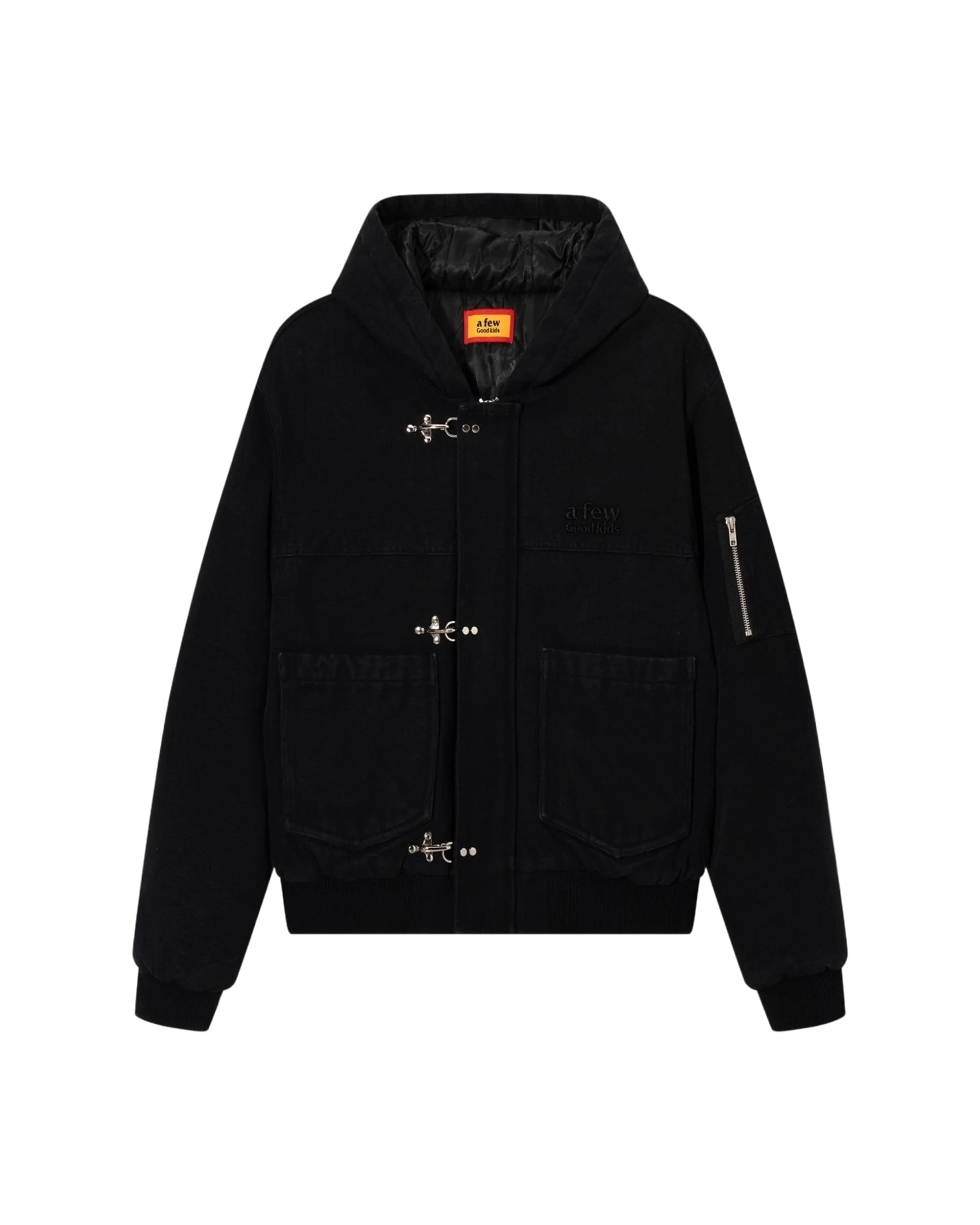 Canvas Clasp Hooded Jacket