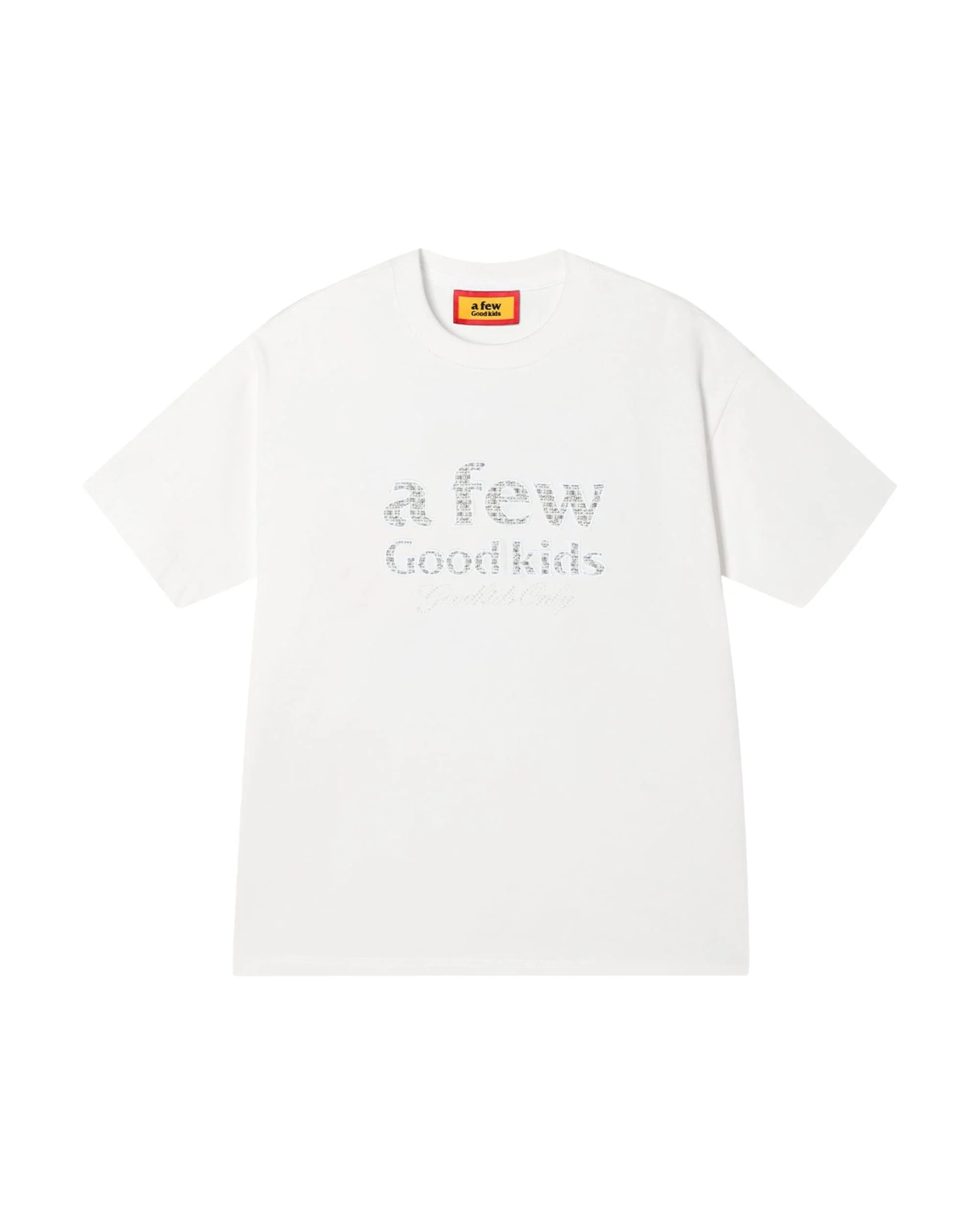 (AFGK) Embroidered tweed logo tee - Image 11
