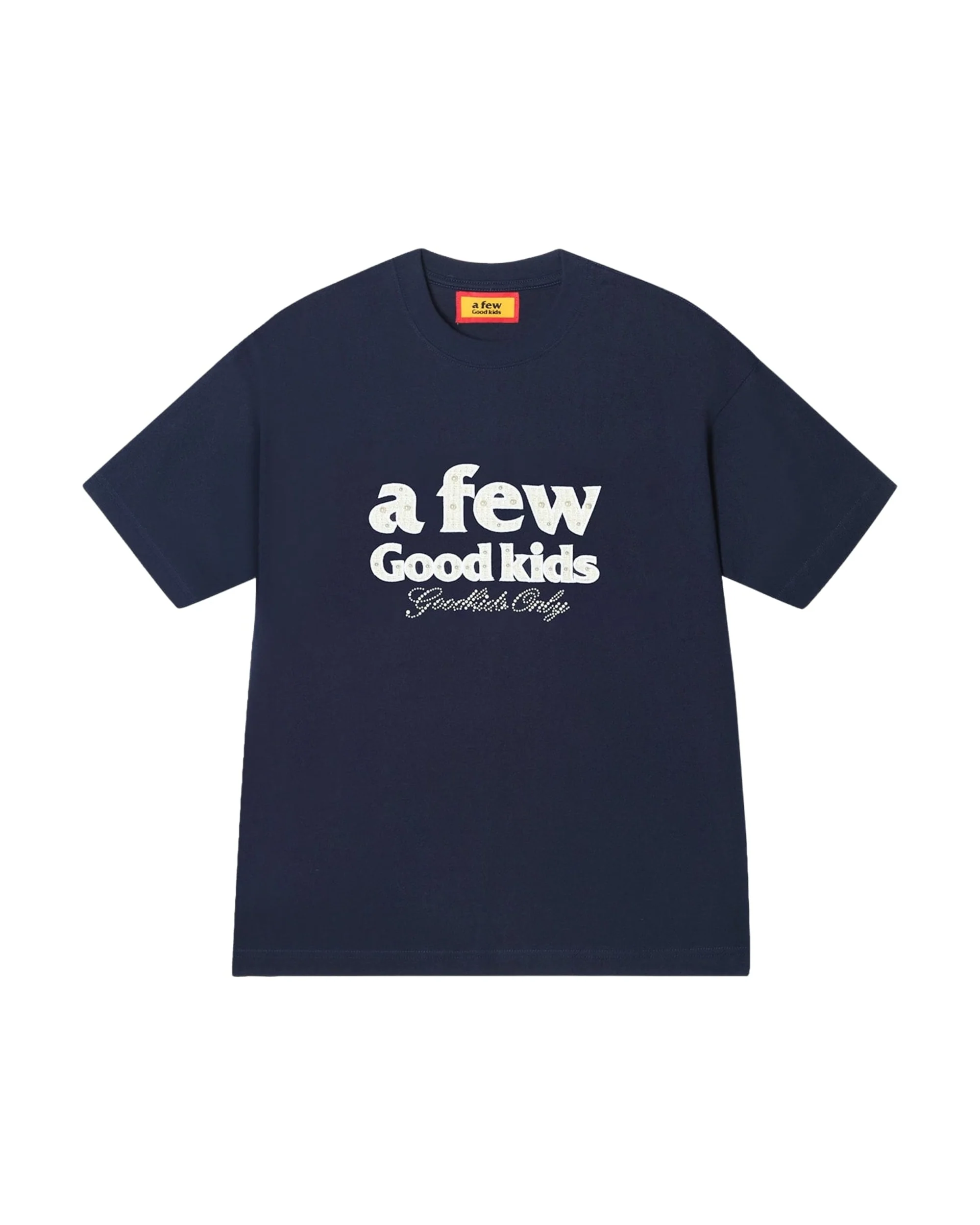 (AFGK) Embroidered tweed logo tee - Image 7