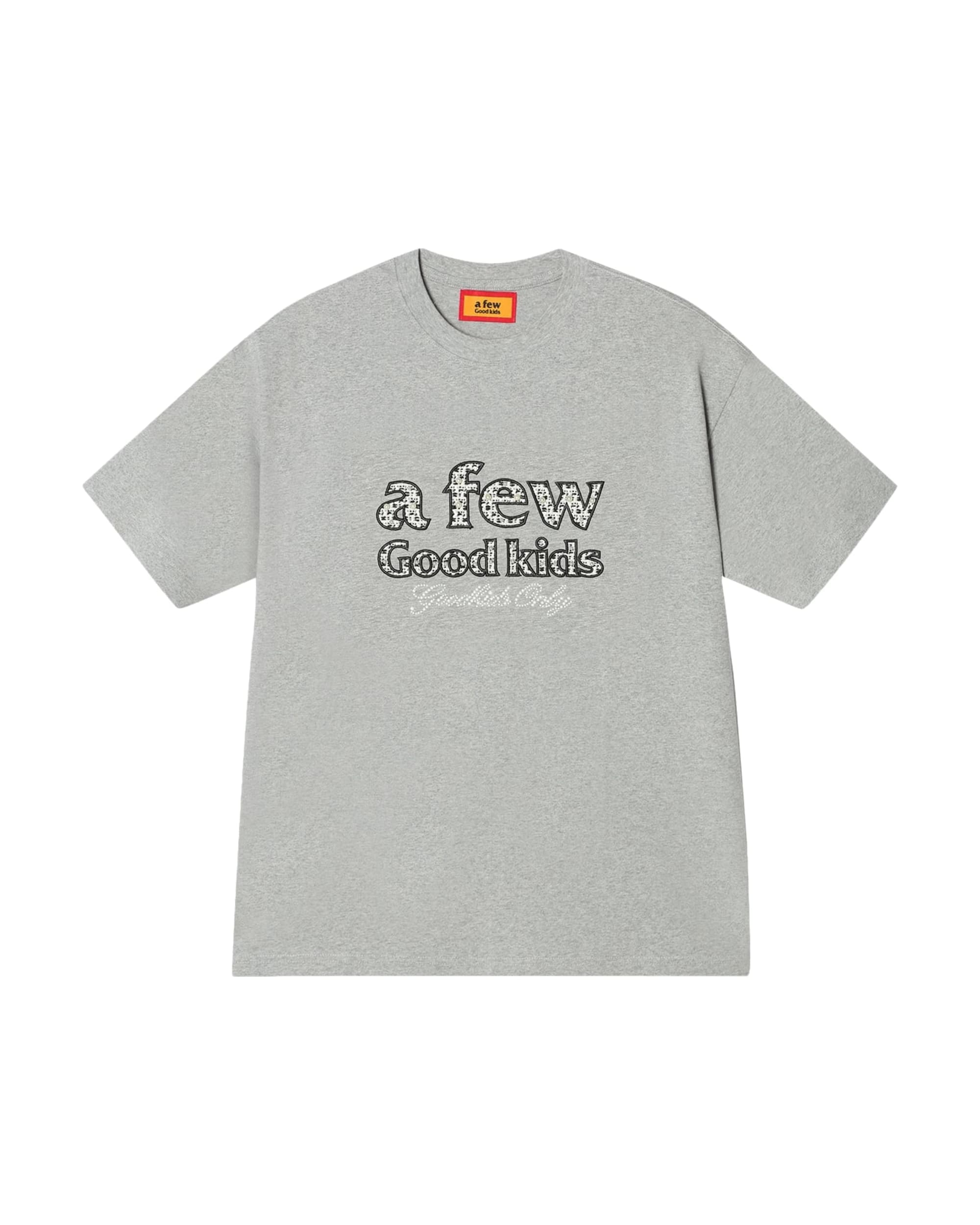 (AFGK) Embroidered tweed logo tee - Image 9