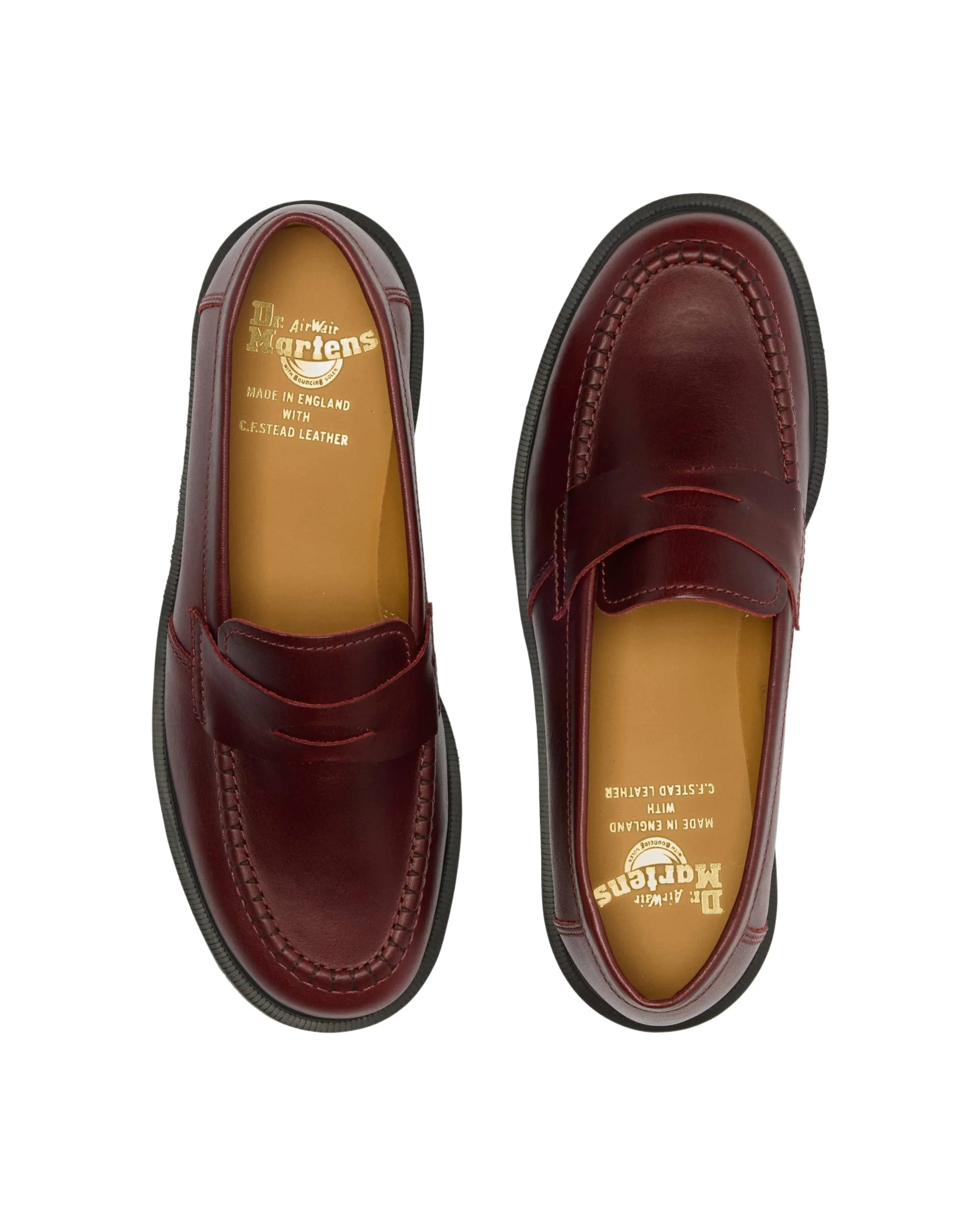 DR. MARTENS CLASSIC CALF REFINED LOAFER - BURGUNDY - Image 3