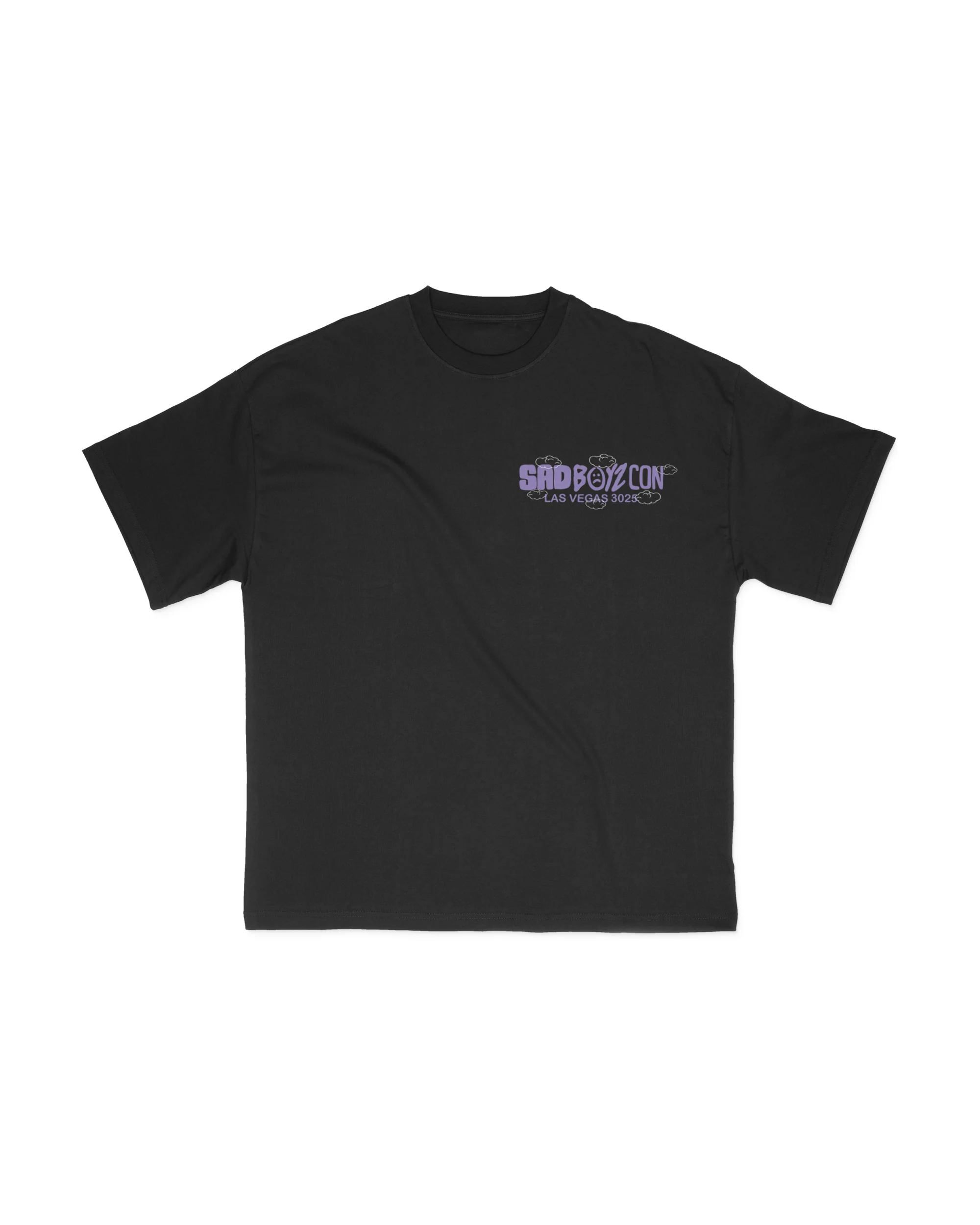 Dragon Cloud Tee Black - Purple Print - Image 2