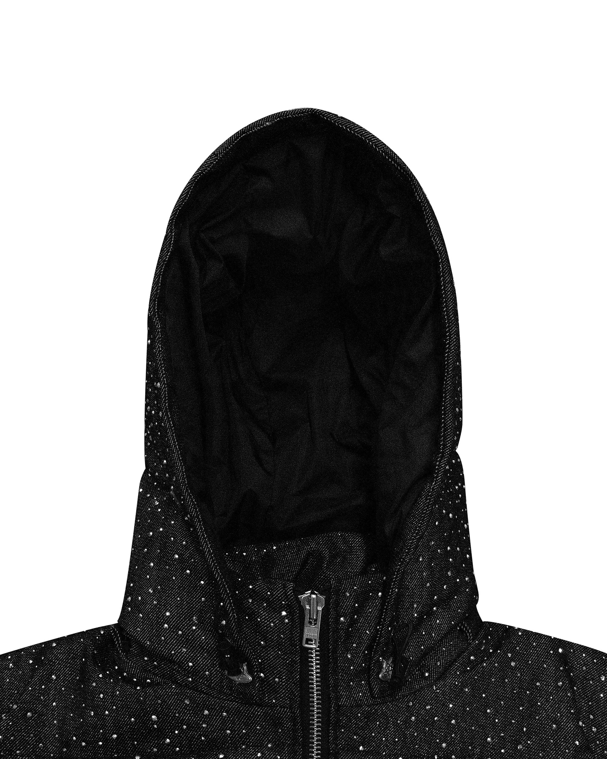 "DRKCRYSTL" DENIM PUFFER - Image 5