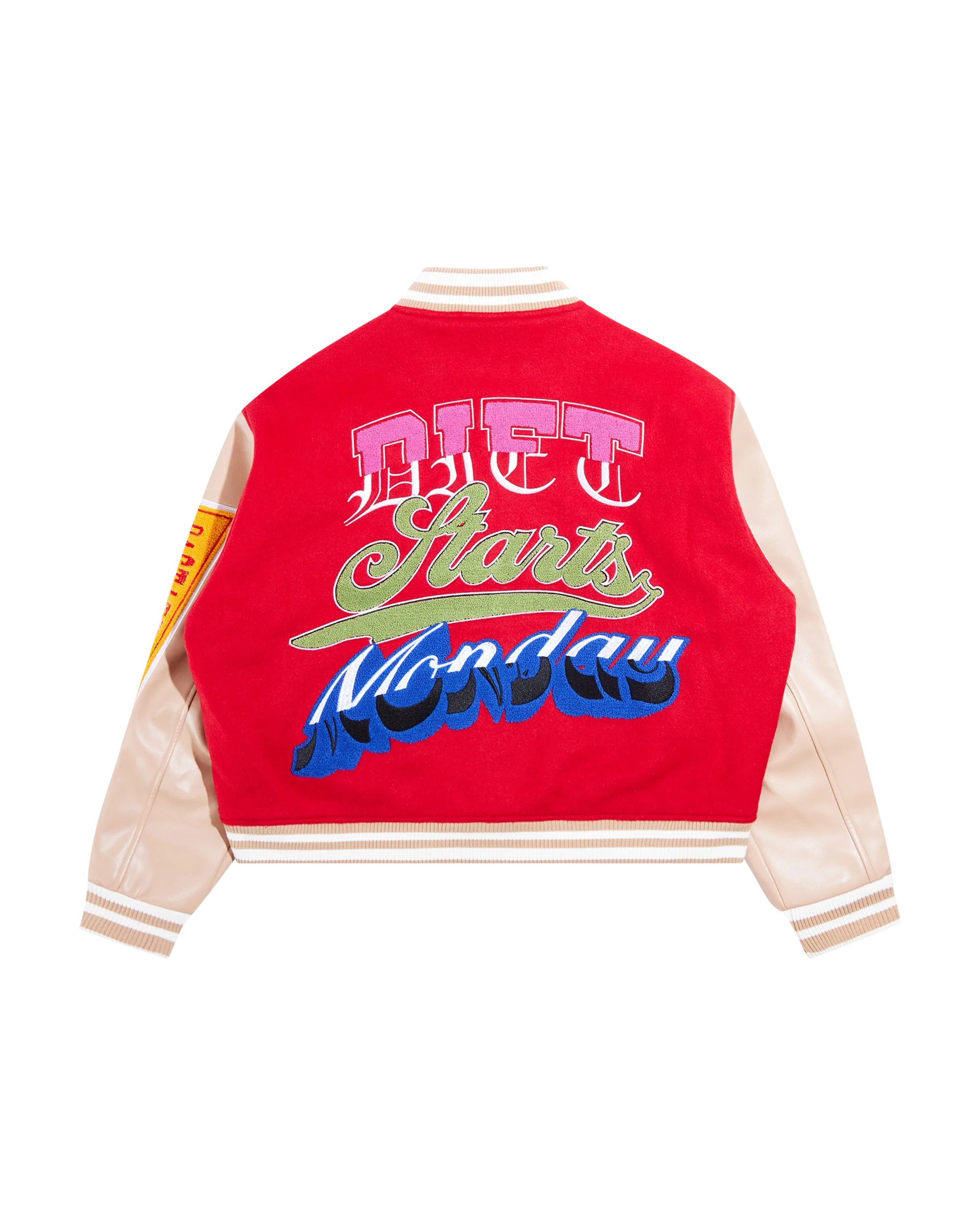 DSM Varsity Jacket - Red/Tan - Image 2