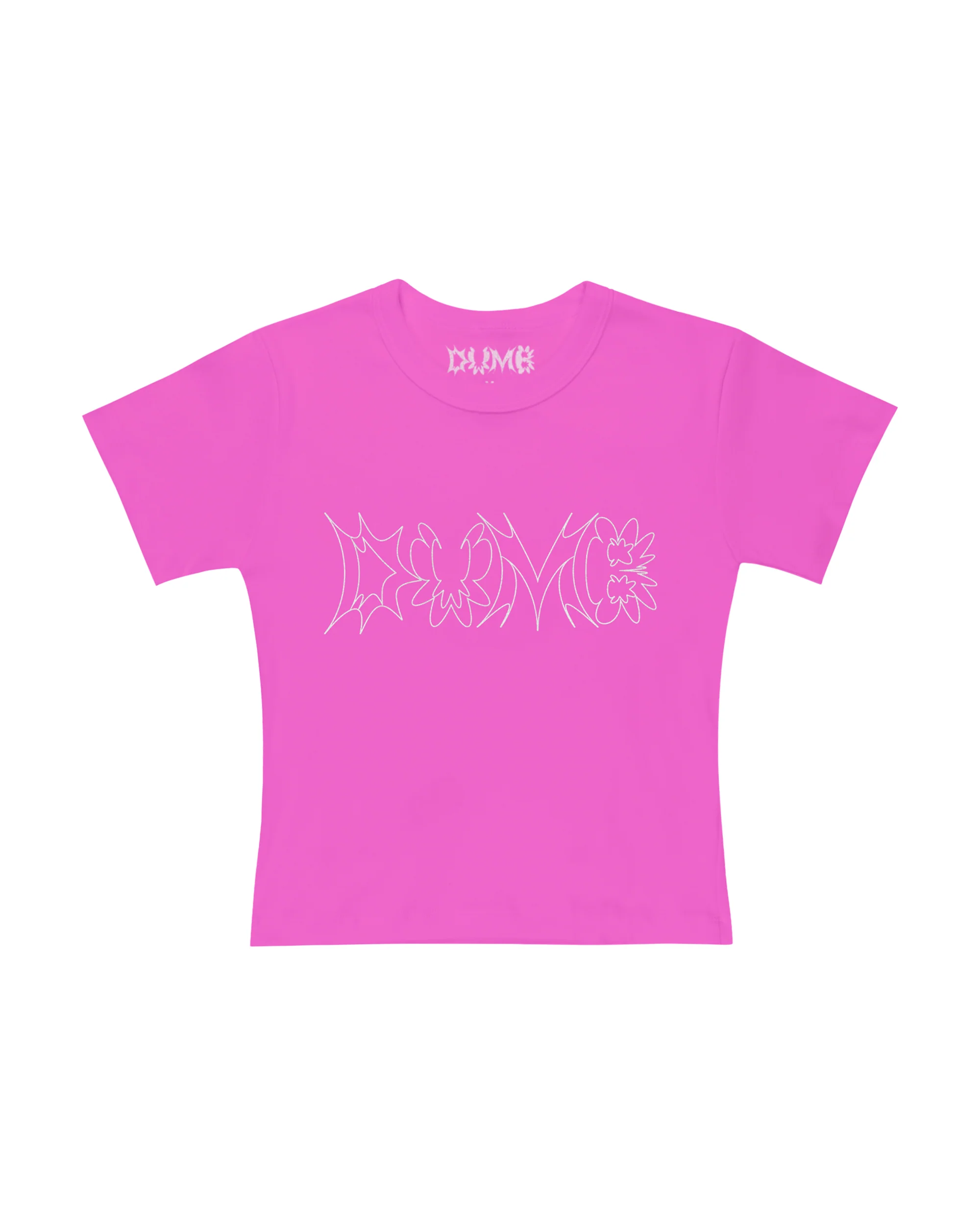 DUMB LOGO BABY TEE (PINK)