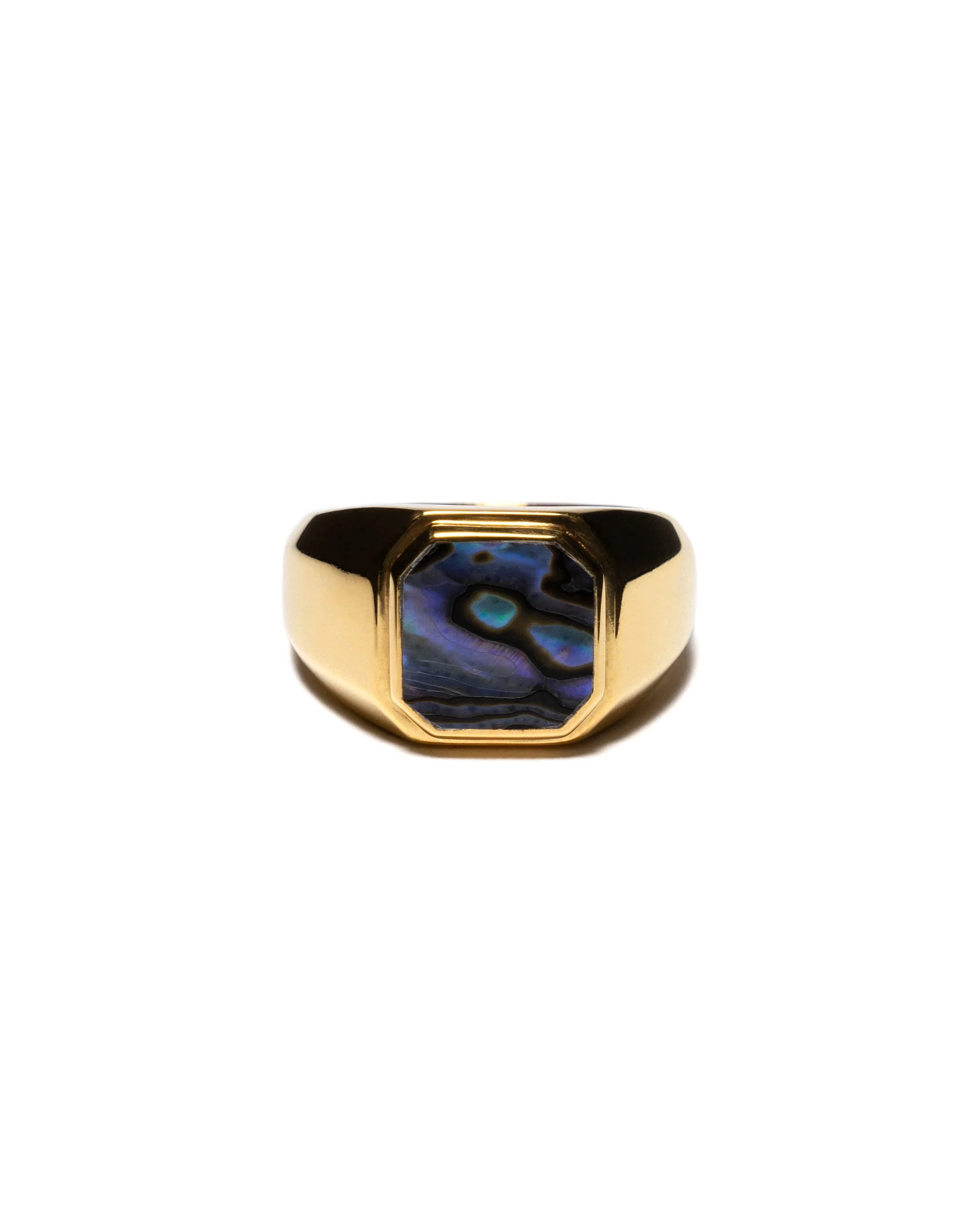 Duppy Signet Ring 14K/Abalone - Image 7