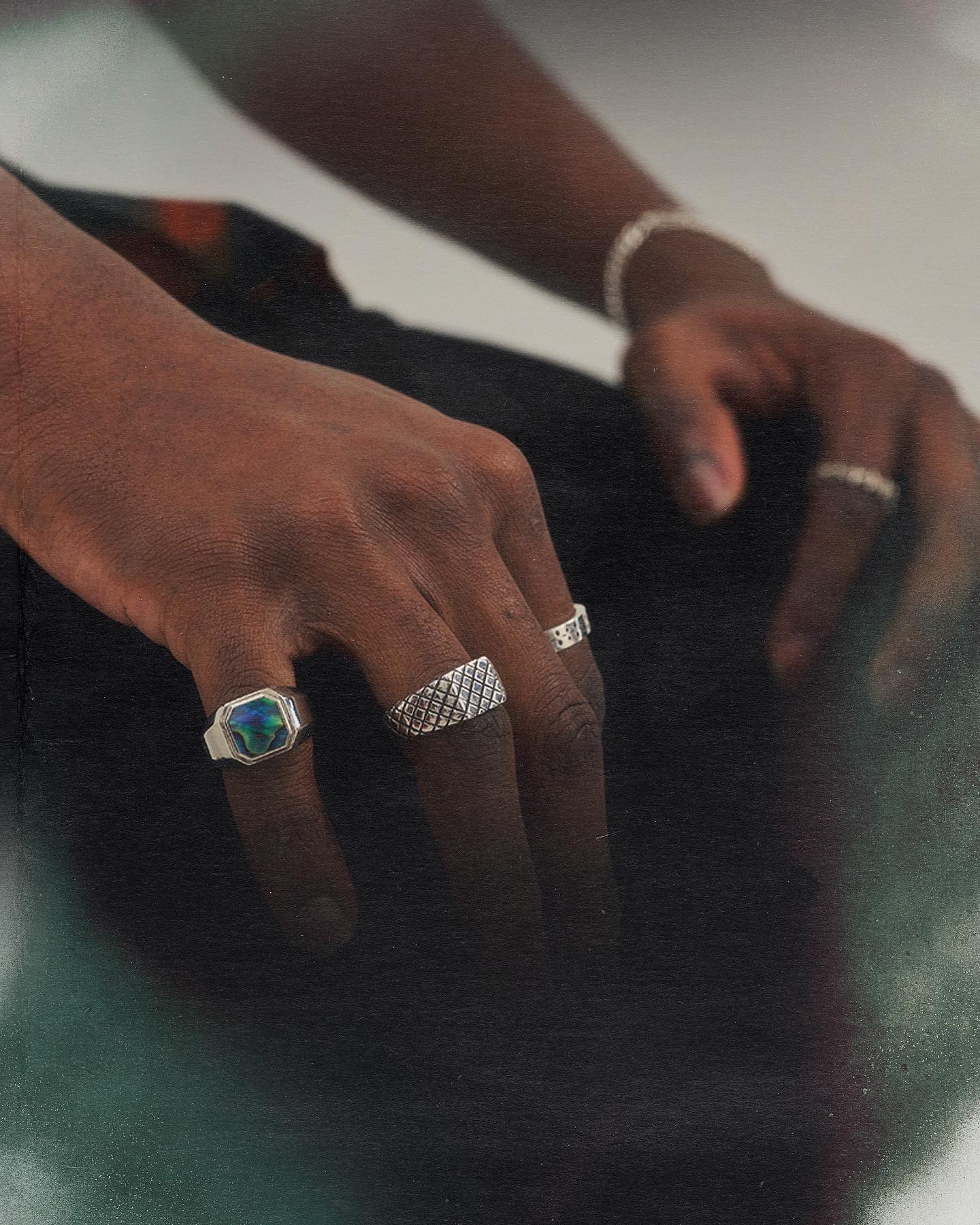 Duppy Signet Ring Silver/Abalone - Image 11
