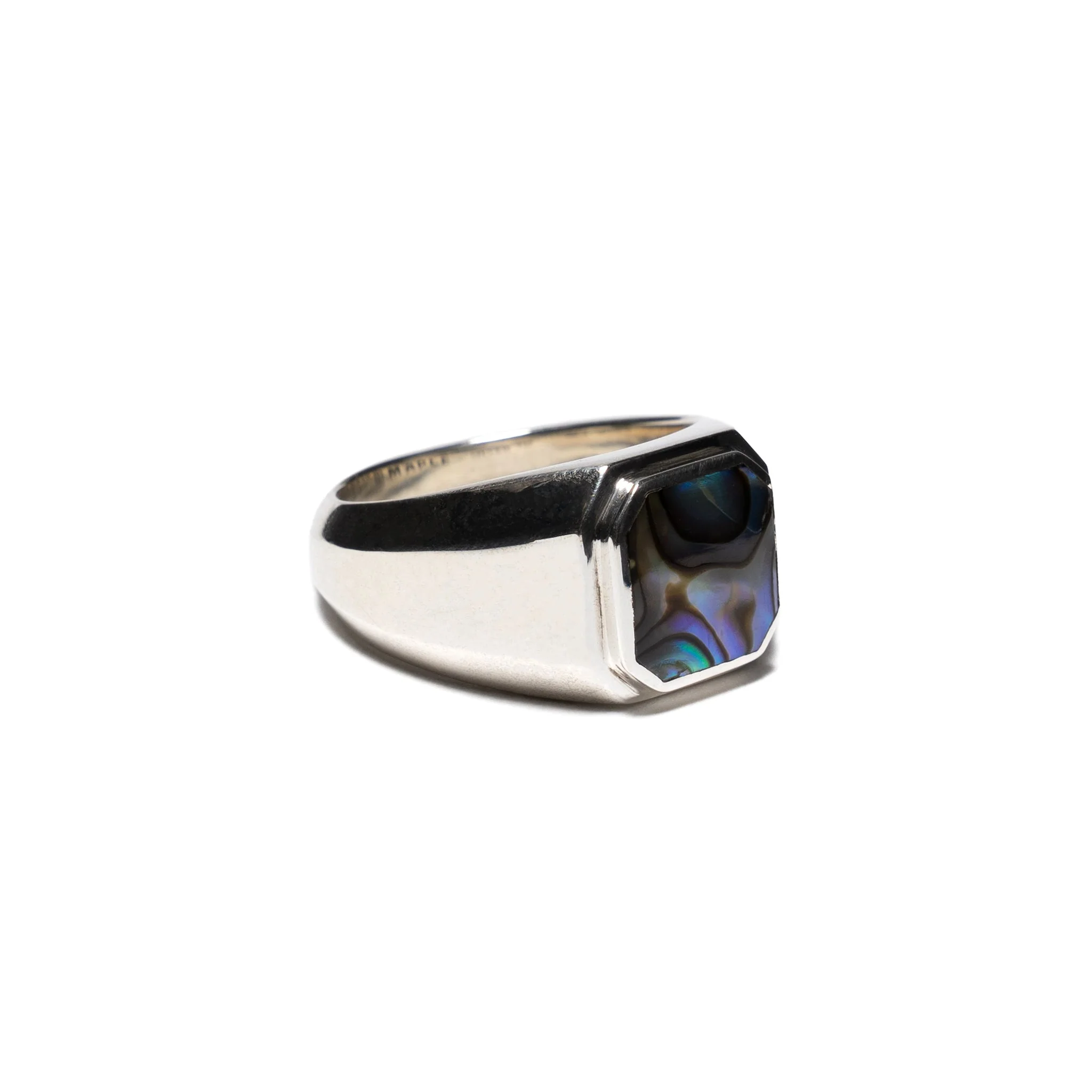 Duppy Signet Ring Silver/Abalone - Image 8