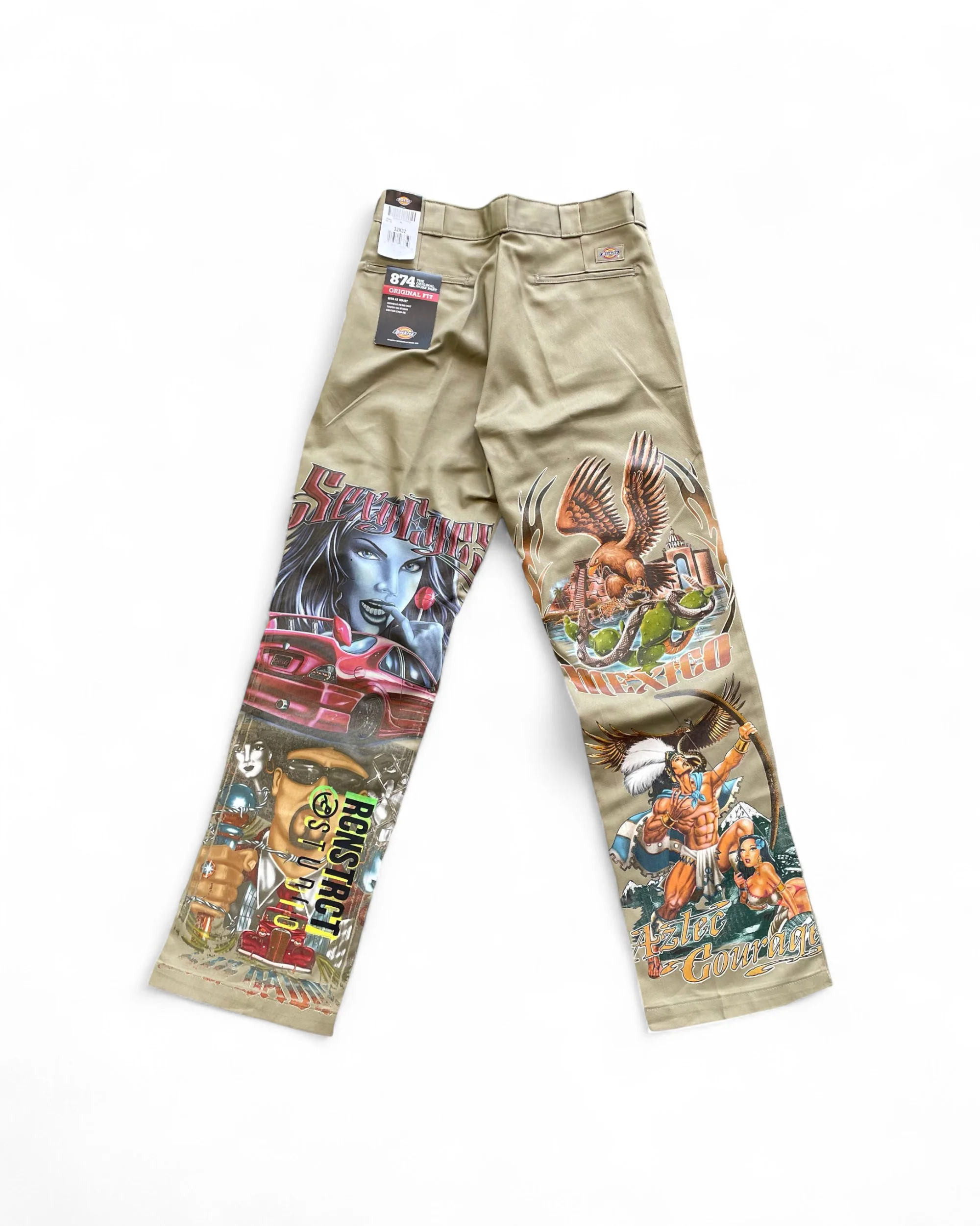 EAST LA Heat Transfer Dickies // Tan  // Random Selection - Image 2