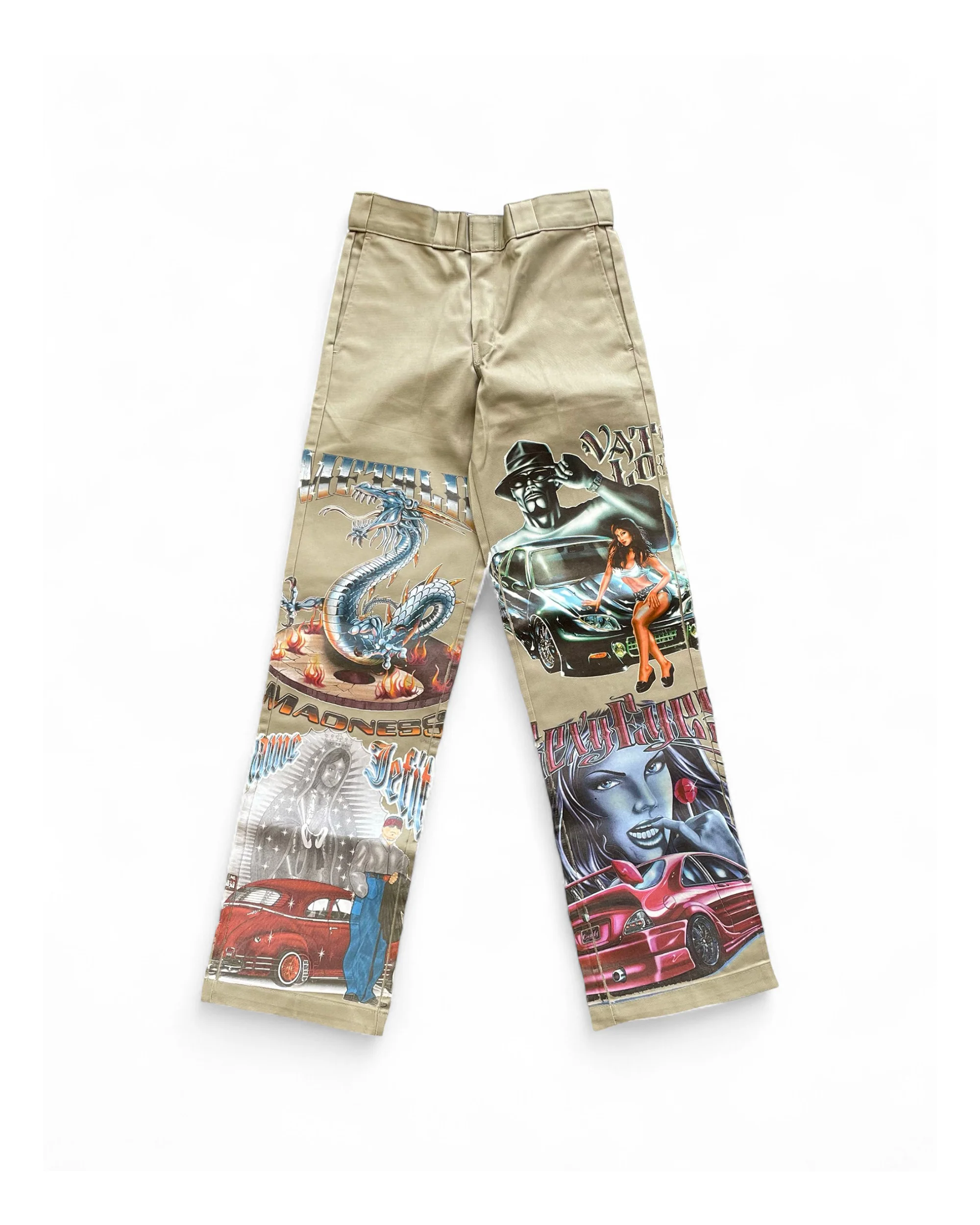 EAST LA Heat Transfer Dickies // Tan  // Random Selection - Image 3