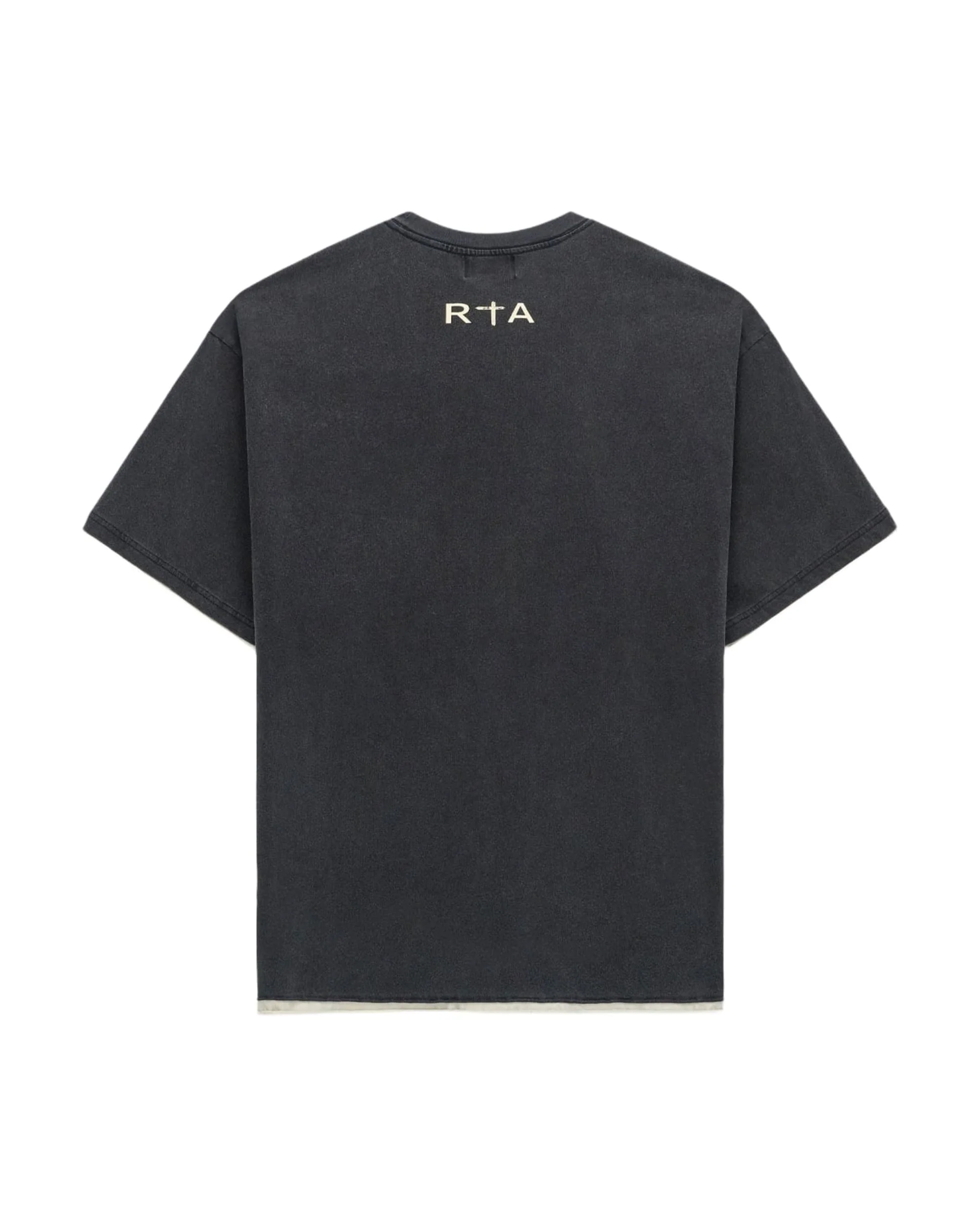 ELIAN DOUBLE LAYERED TEE | BLACK EXODUS - Image 2