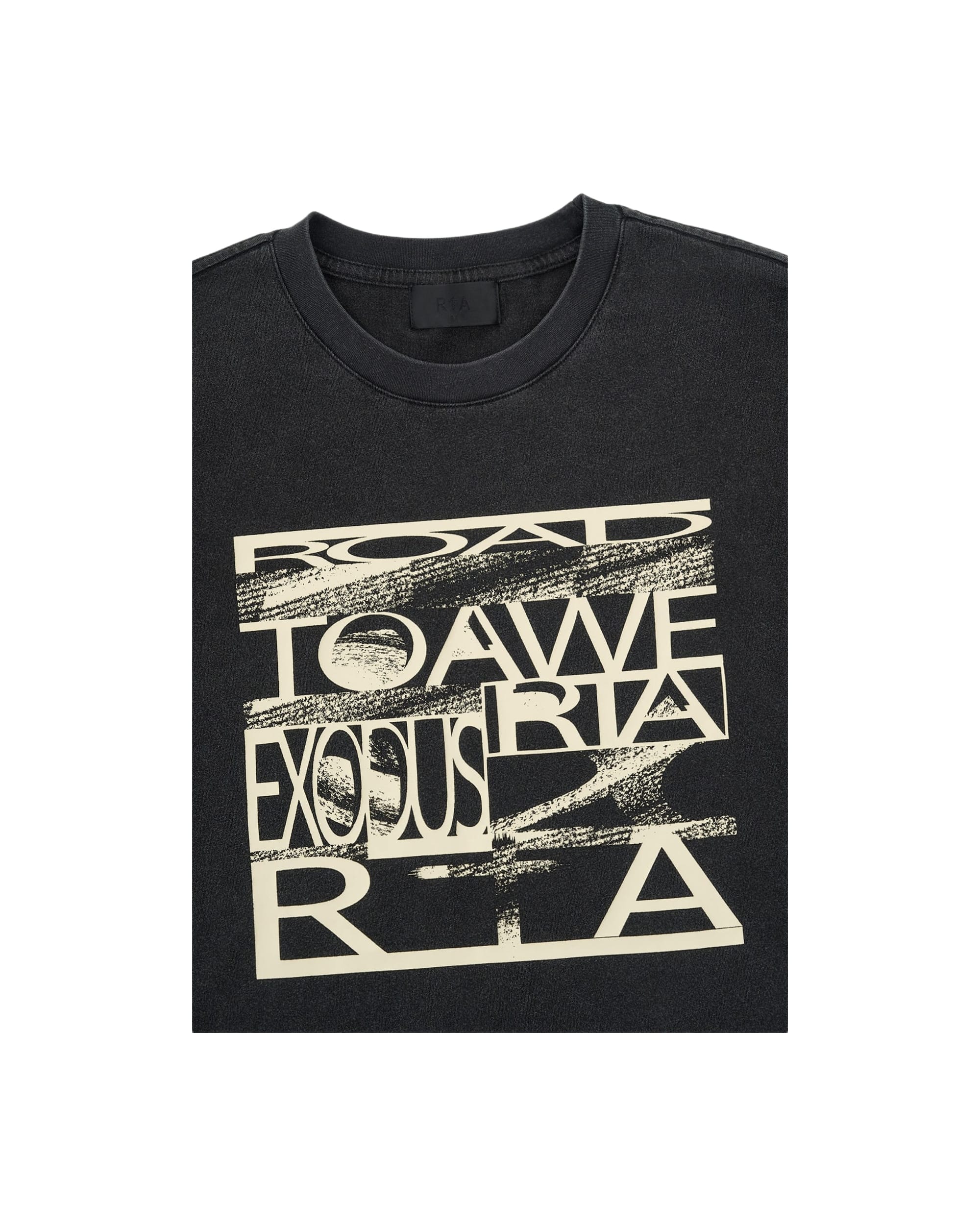 ELIAN DOUBLE LAYERED TEE | BLACK EXODUS - Image 7