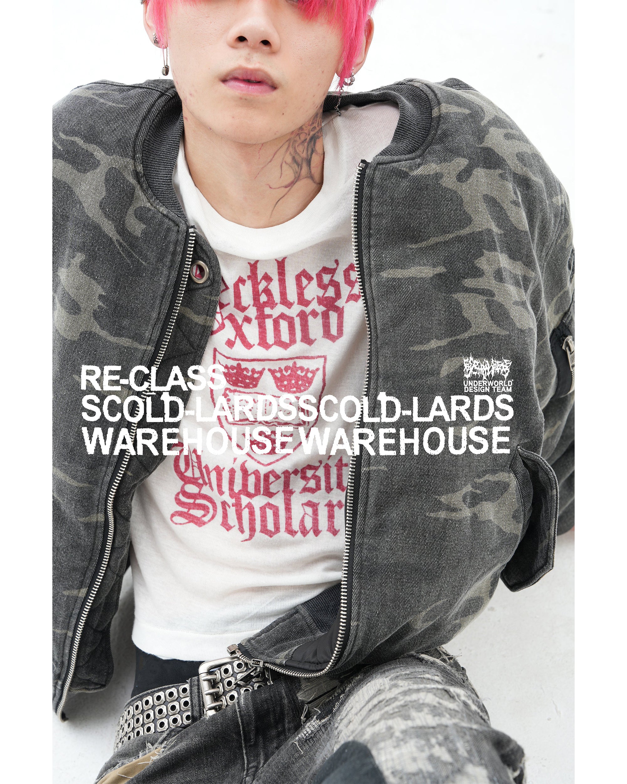 EVERYDAY BOMBER WASHED WOODLAND CAMO - Image 3