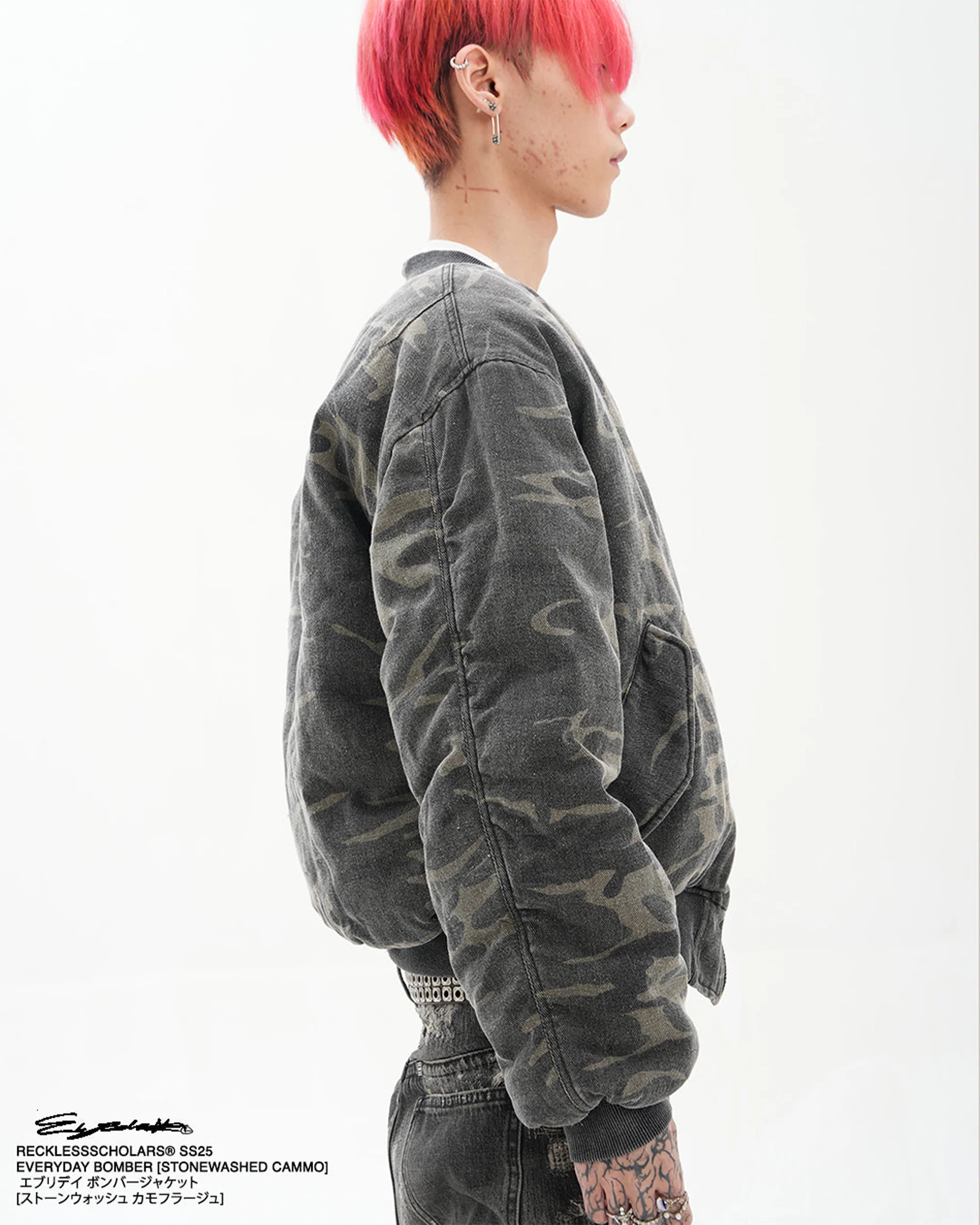 EVERYDAY BOMBER WASHED WOODLAND CAMO - Image 4