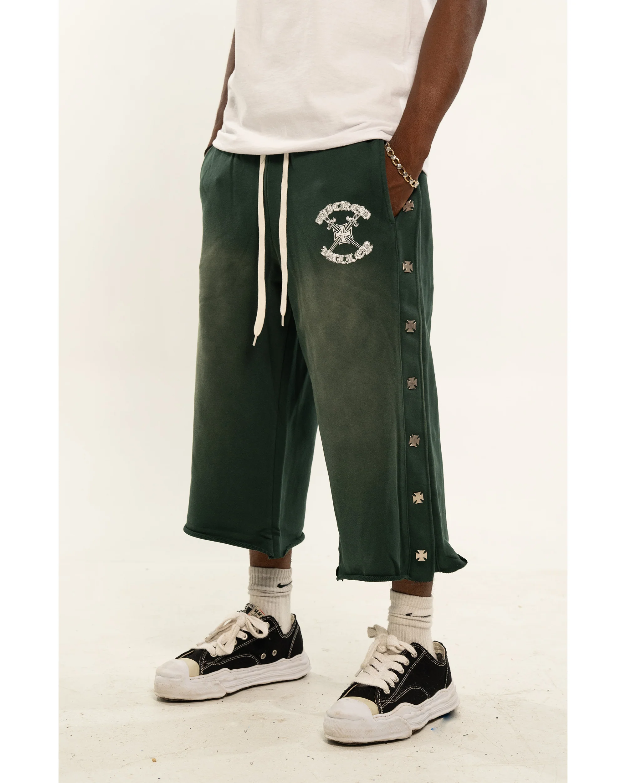 Extra Long Snapshorts (Green) - Image 3