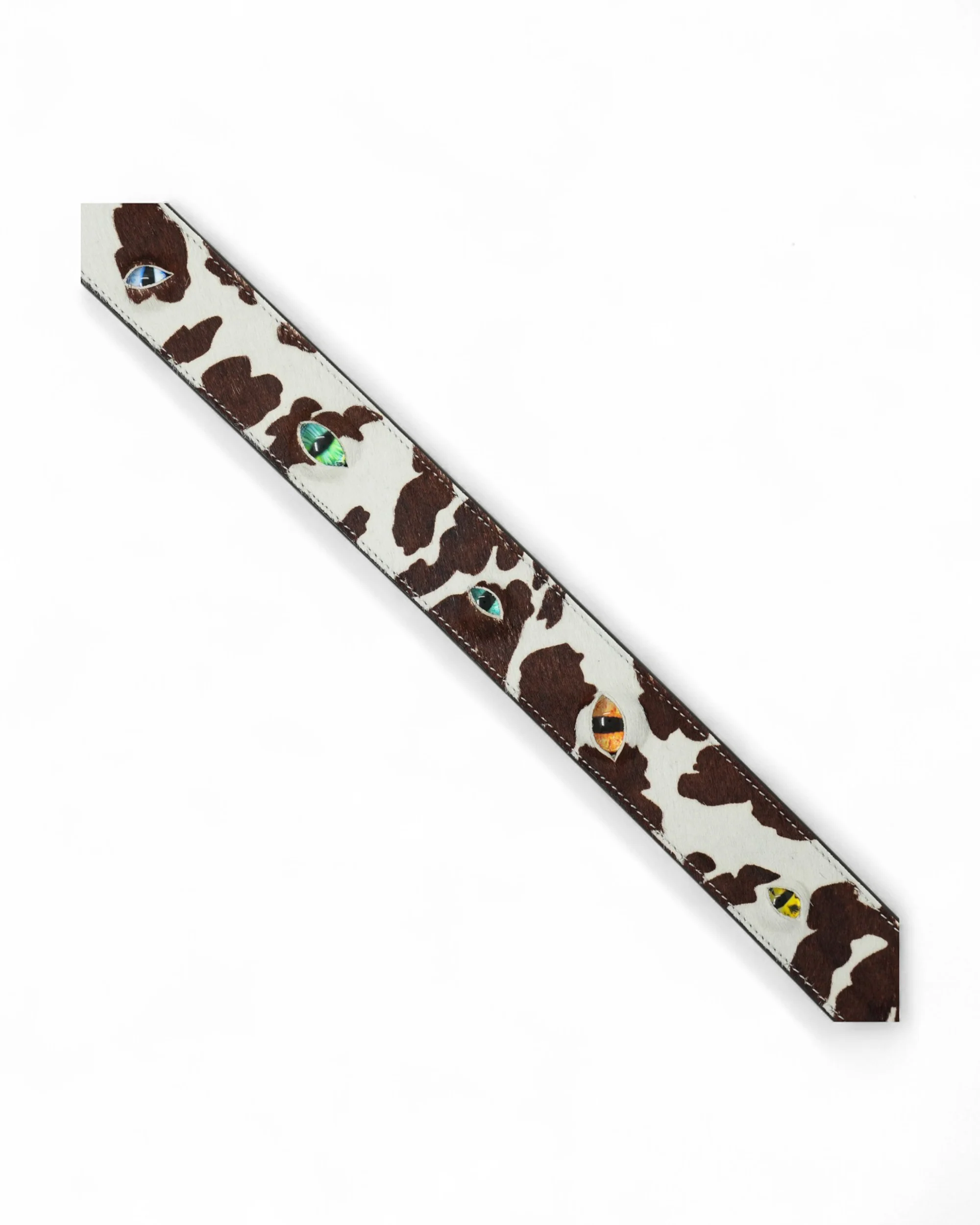 Eyeball Belt - Brown Cow Print - Image 3
