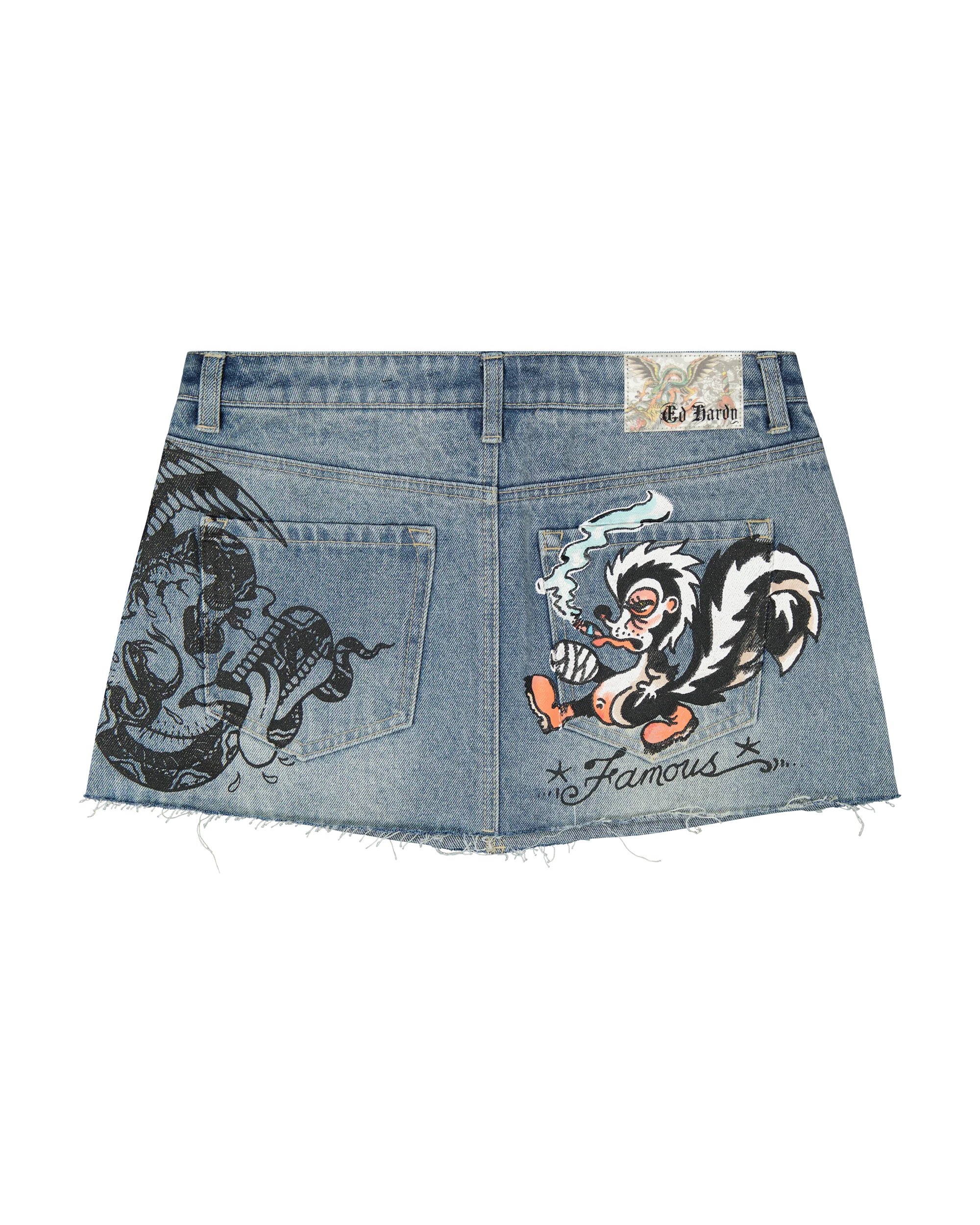 Famous Skunk Denim Skirt