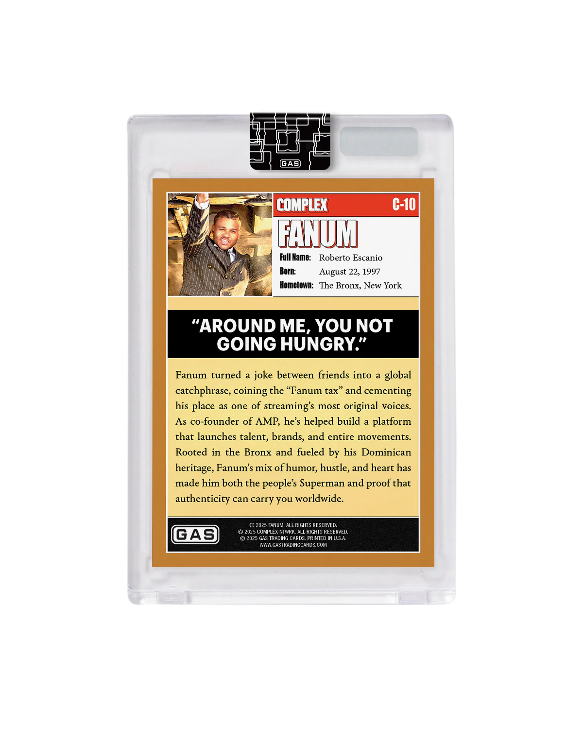 Fanum Complex Cover x GAS Trading Card - Image 5