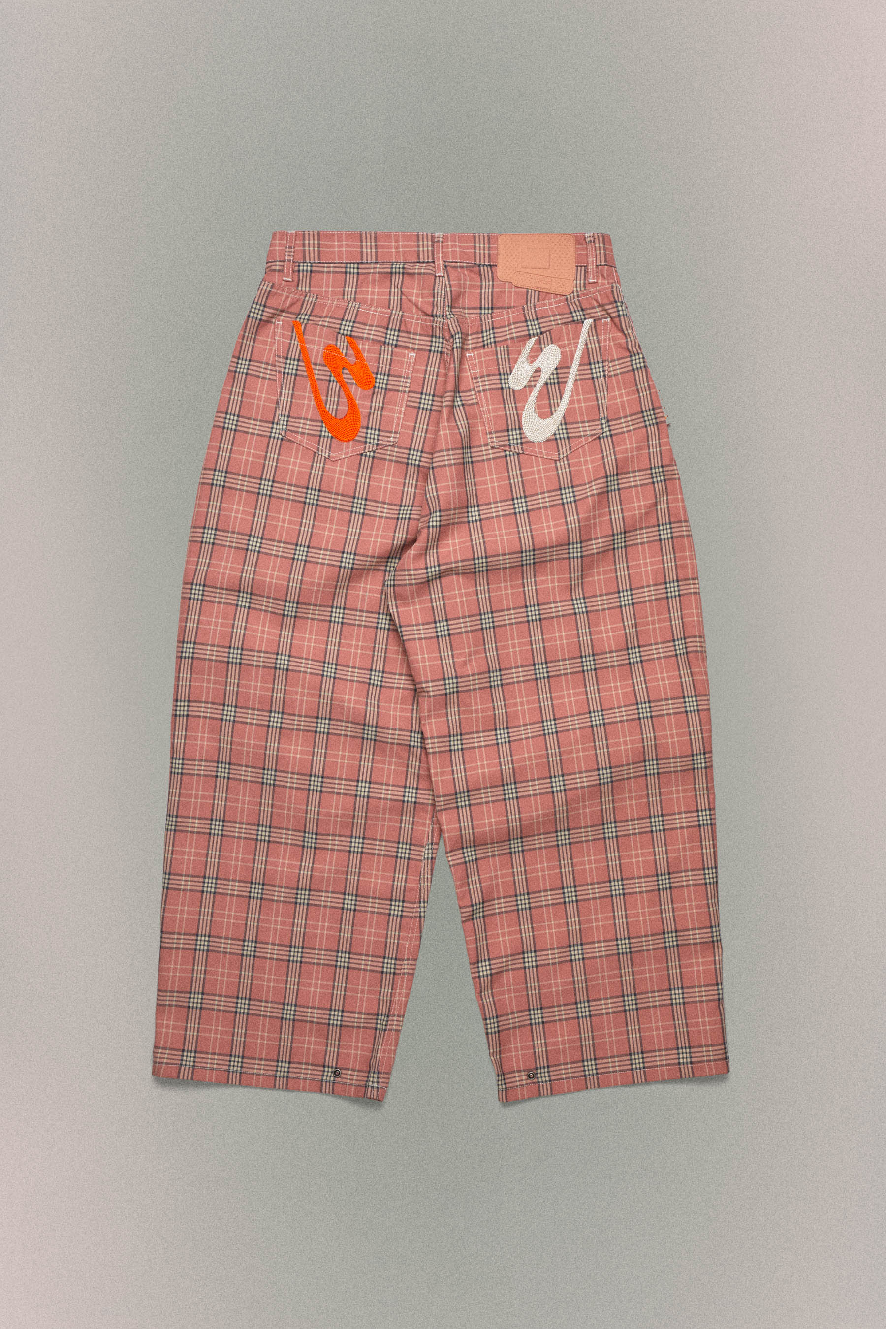 Fat Angelo Check Pants- Pink - Image 4