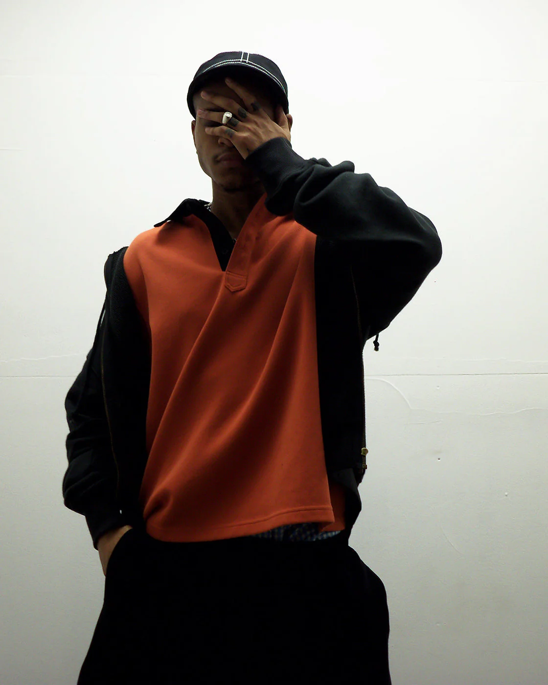 filthy® contrasted polo (orange) - Image 4